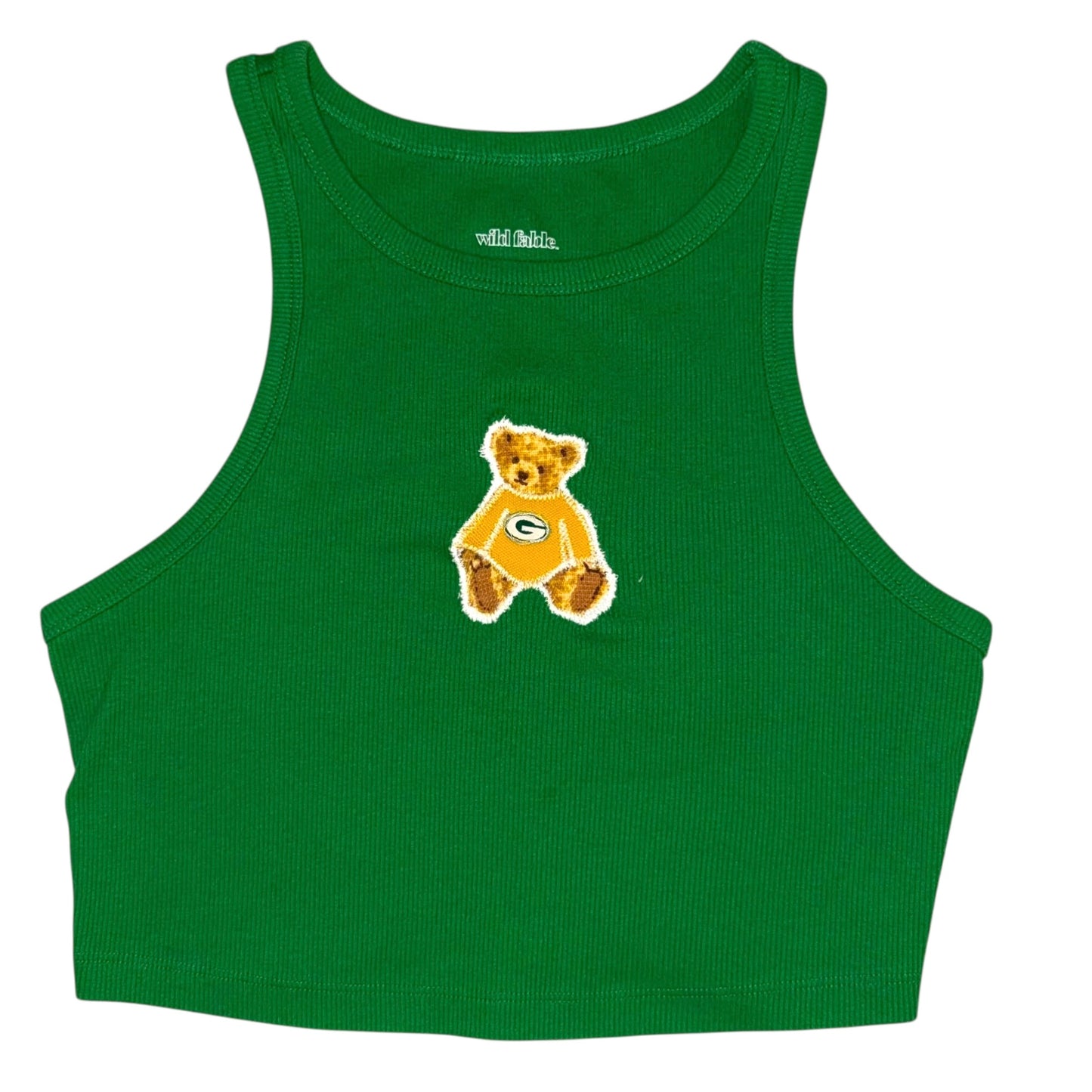 Green Bay Packers Upcycled Bear Tank (M)