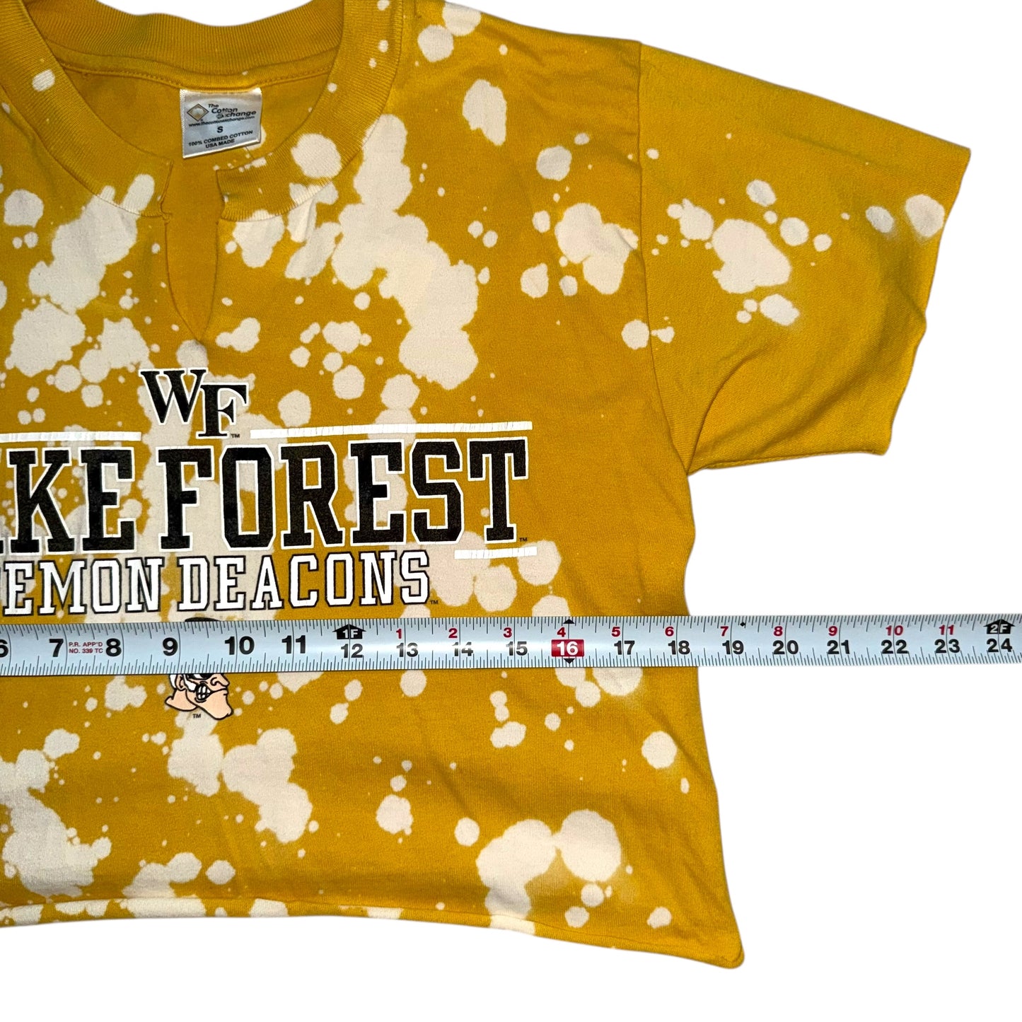 Wake Forest Reworked Bleach Crop (S)