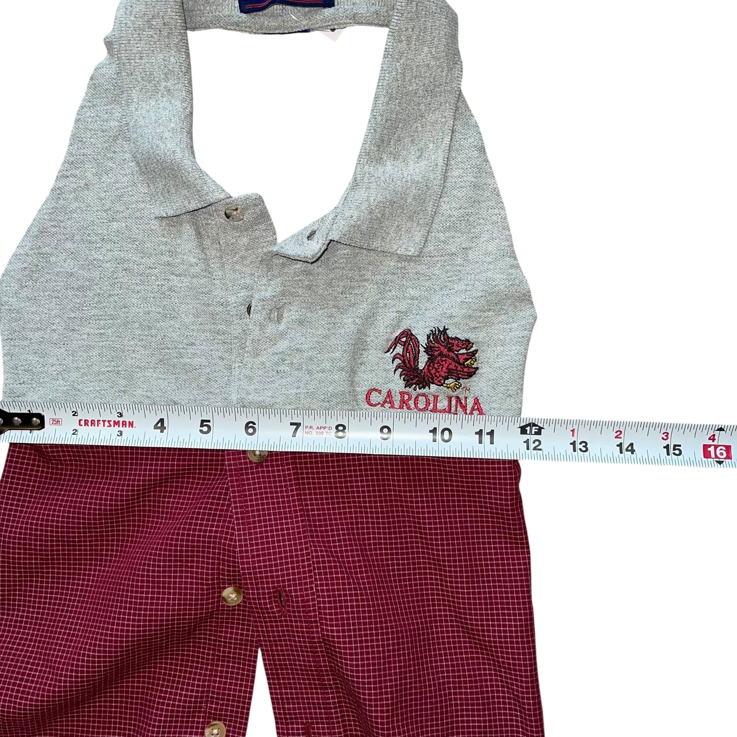 USC South Carolina Reworked Button Down Halter (S)