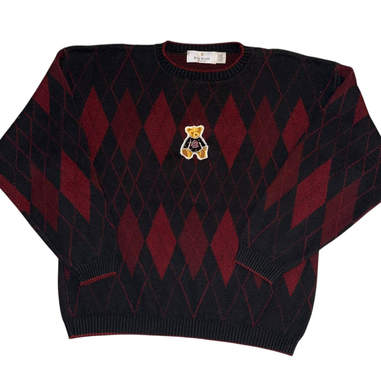 USC South Carolina Upcycled Argyle Bear (L)