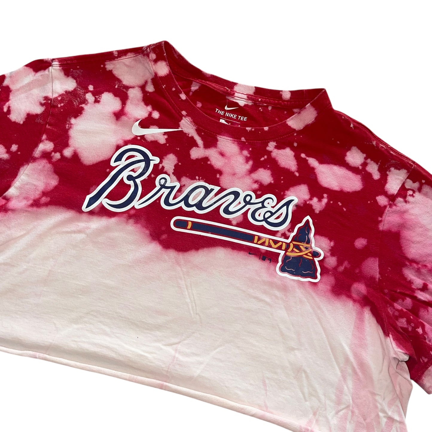 Atlanta Braves Bleach Nike Tee (L)
