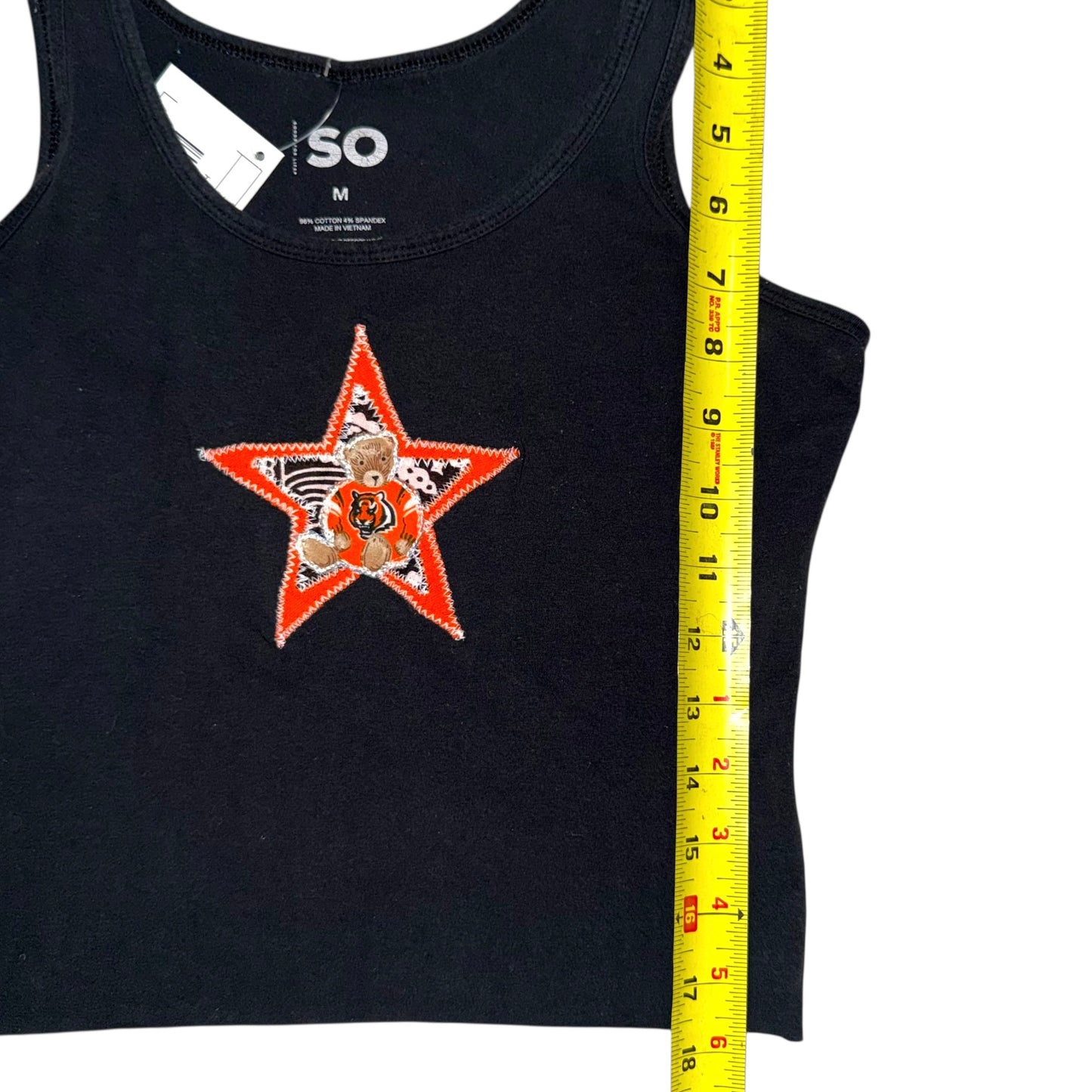 Cincinnati Bengals Upcycled Bear Tank (M)