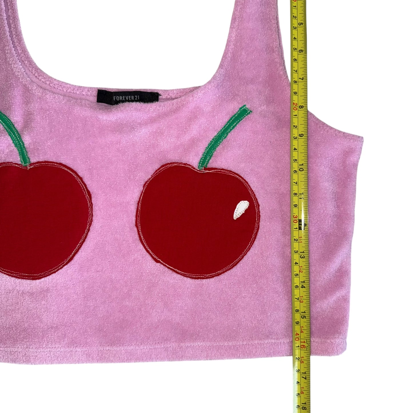 PRIDE - Double Cherry Pink Terry Cloth Tank (L)
