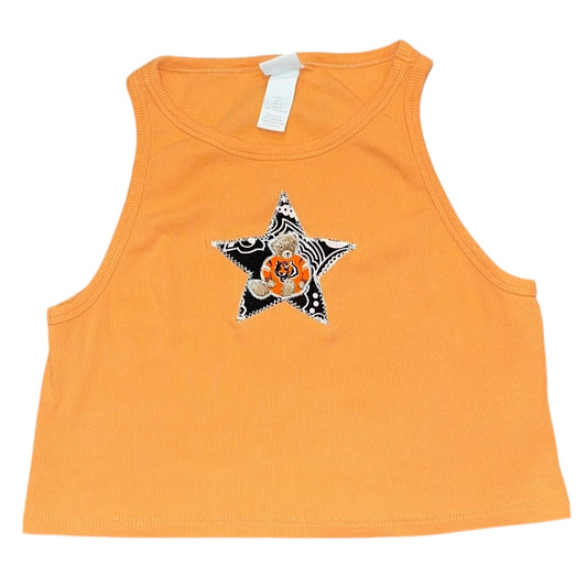 Cincinnati Bengals Upcycled Bear Tank (L)