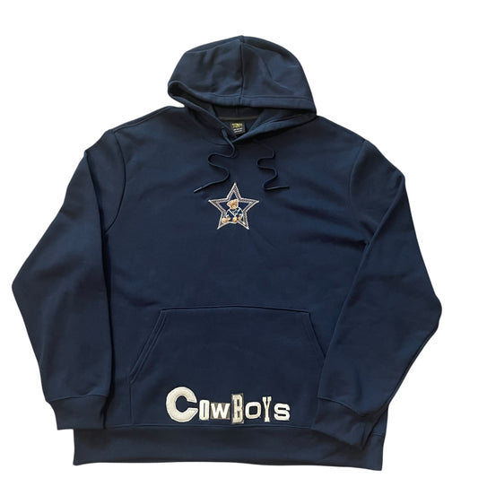 Dallas Cowboys Upcycled NFL BEAR Hoodie (2XL)