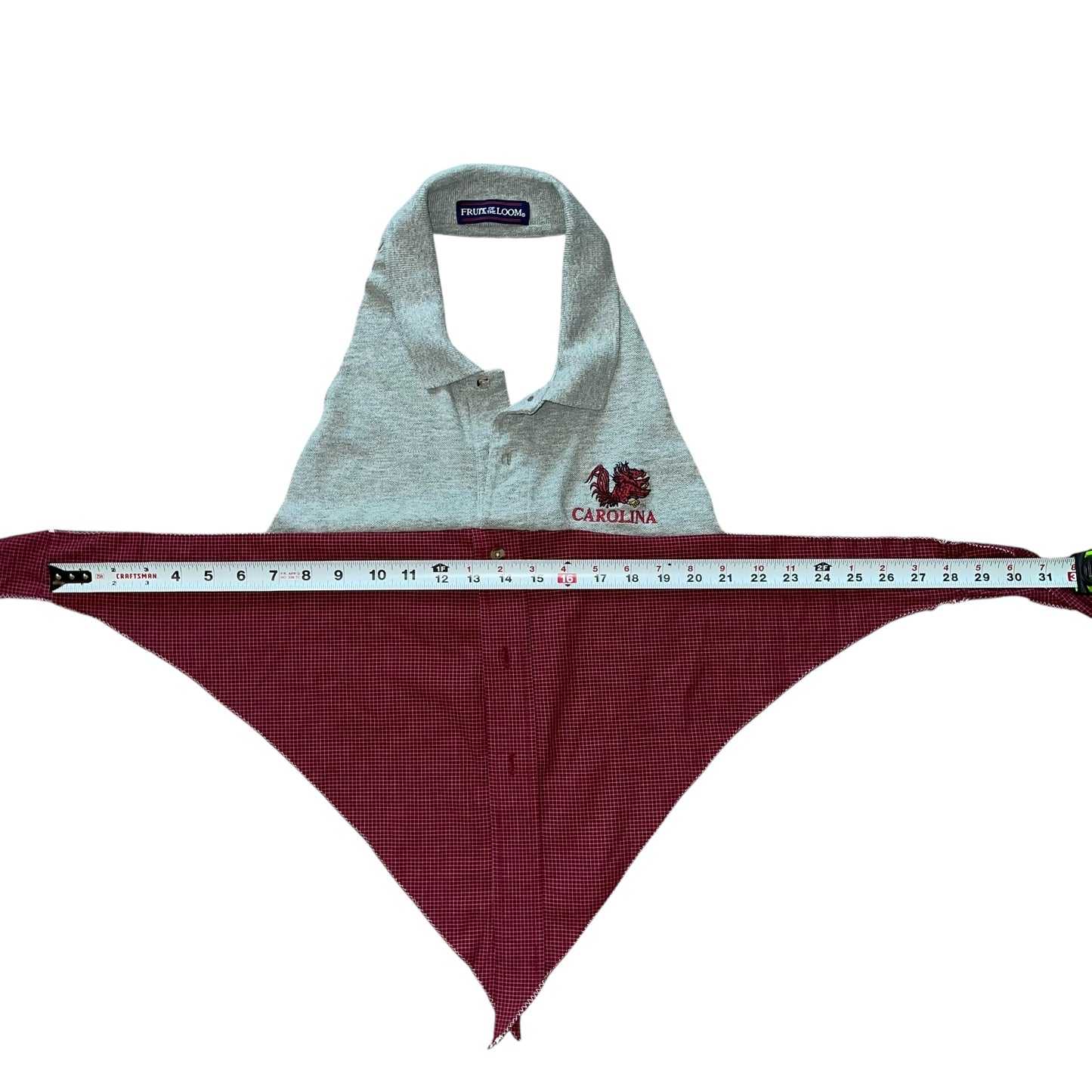 USC South Carolina Reworked Button Down Halter (S)