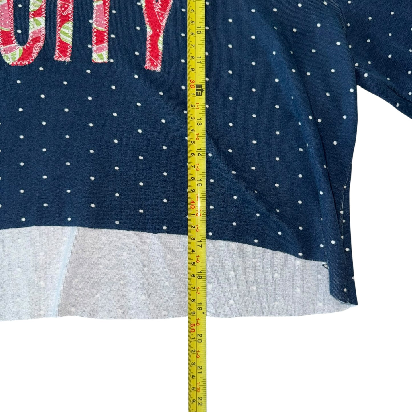 PRIDE- Fruity Blue and White Dots Top (XL)