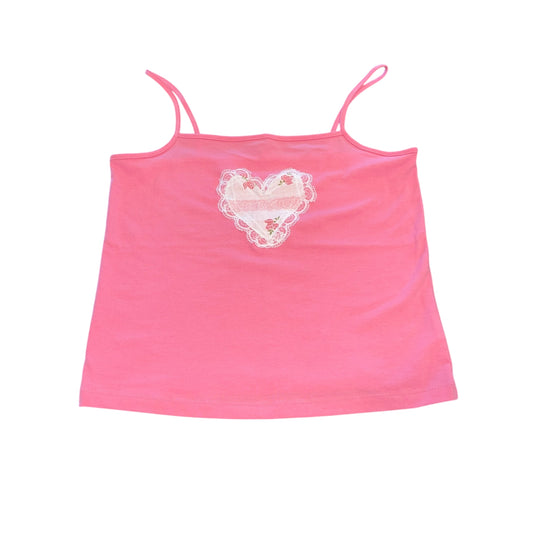 Valentines Lace Heart Tank (L)