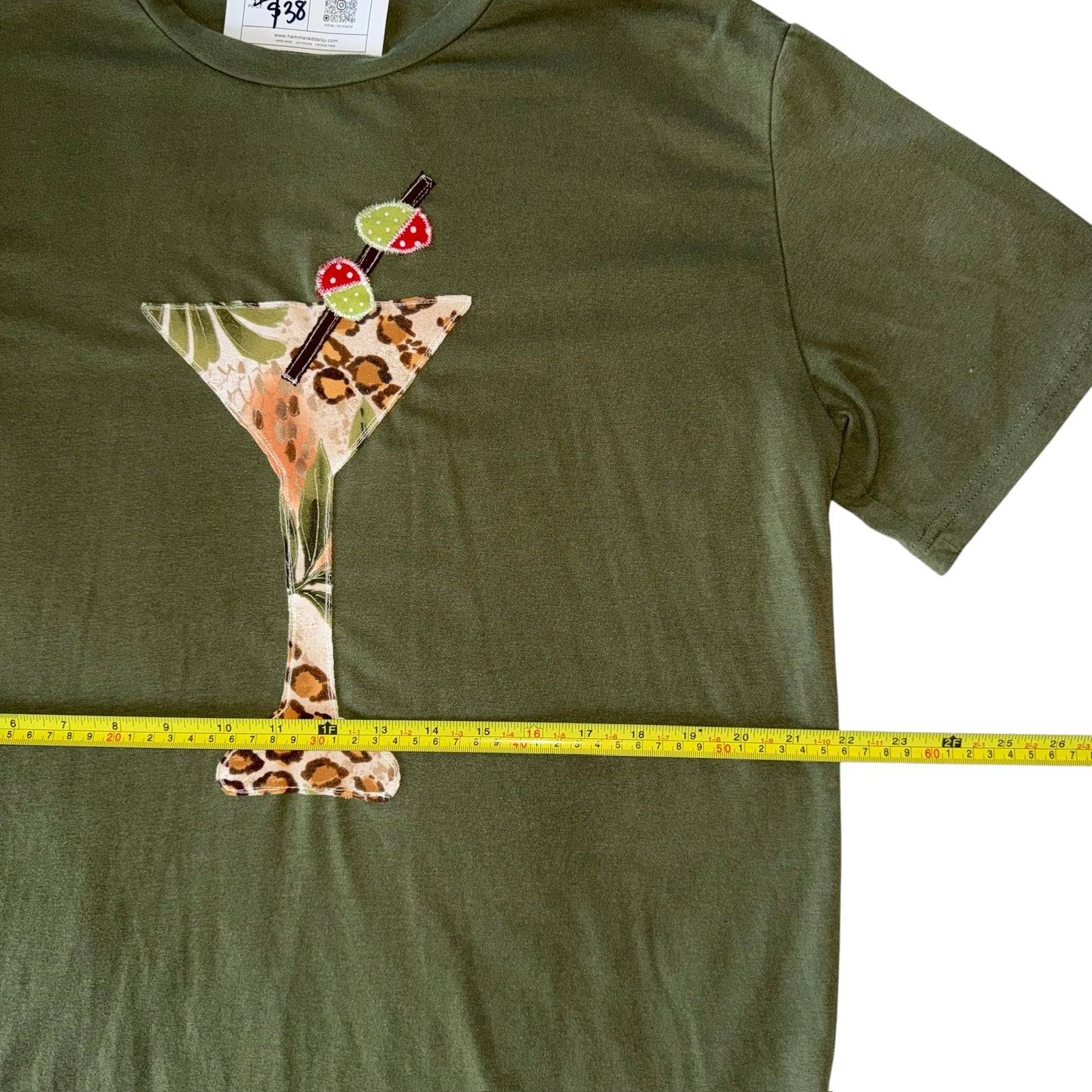 Just a Girl- Jungle Martini Tee (M/L)