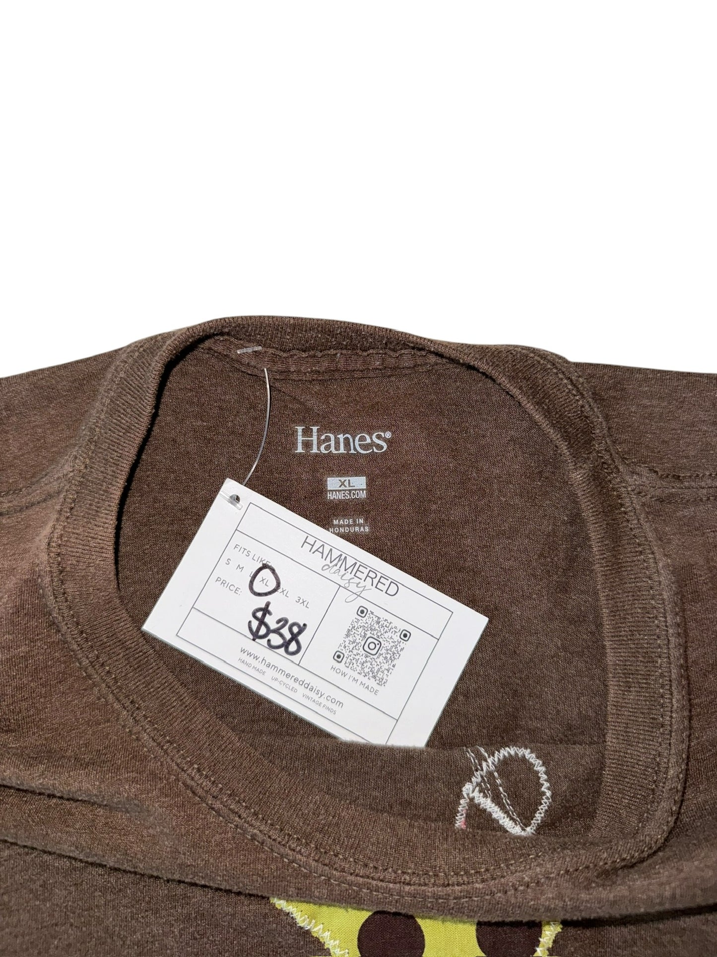 Just a Girl-Y2K Martini Brown Shirt (M/L)