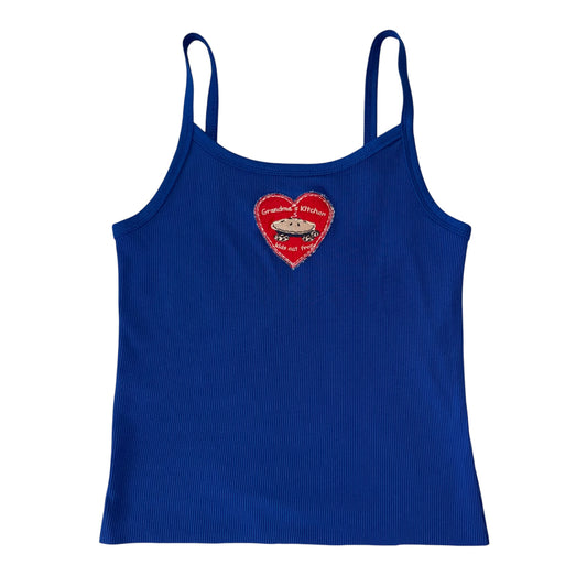 For The Girls, USA - Grandma’s Kitchen Blue Tank (S)