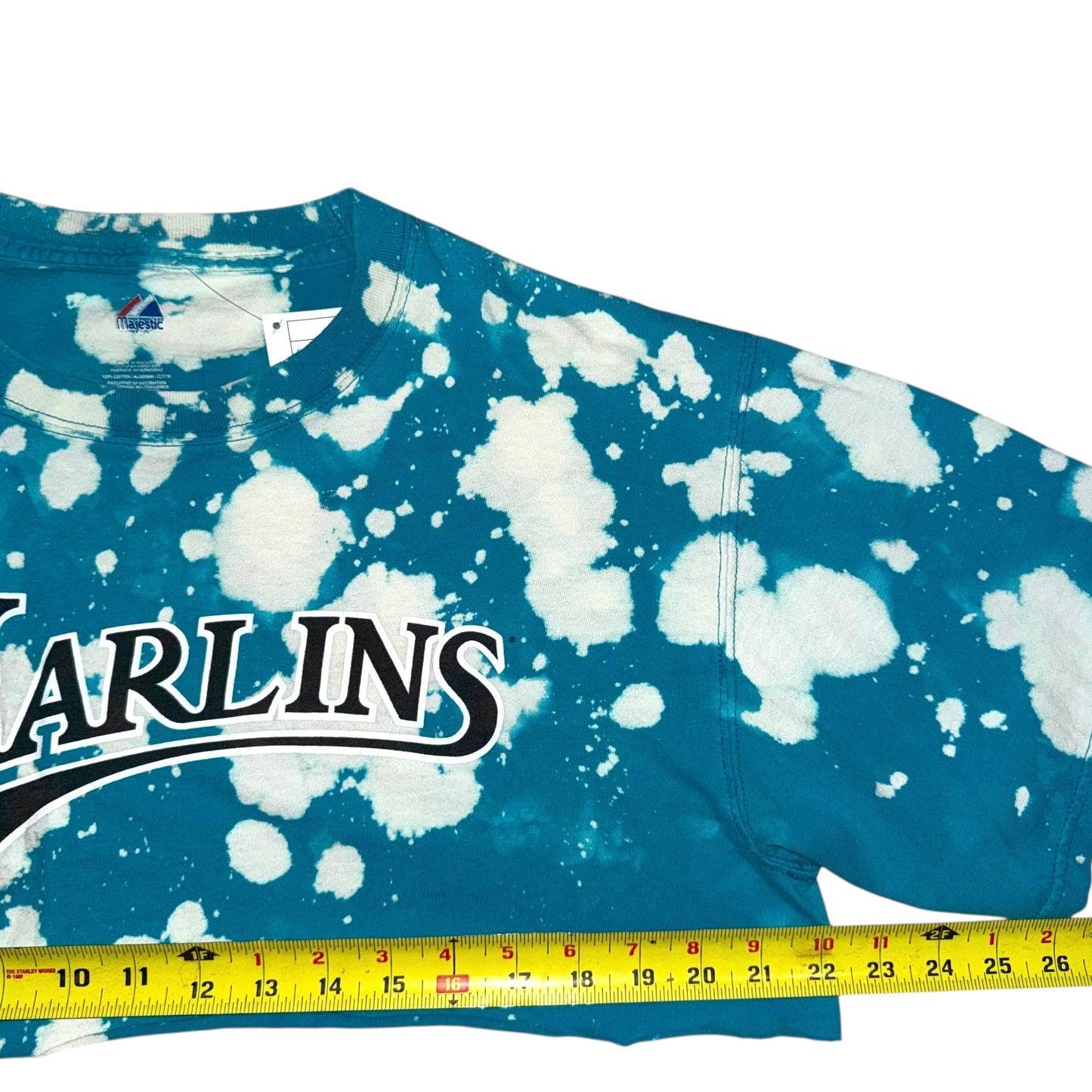 Miami Marlins Bleach Micro Crop (L)