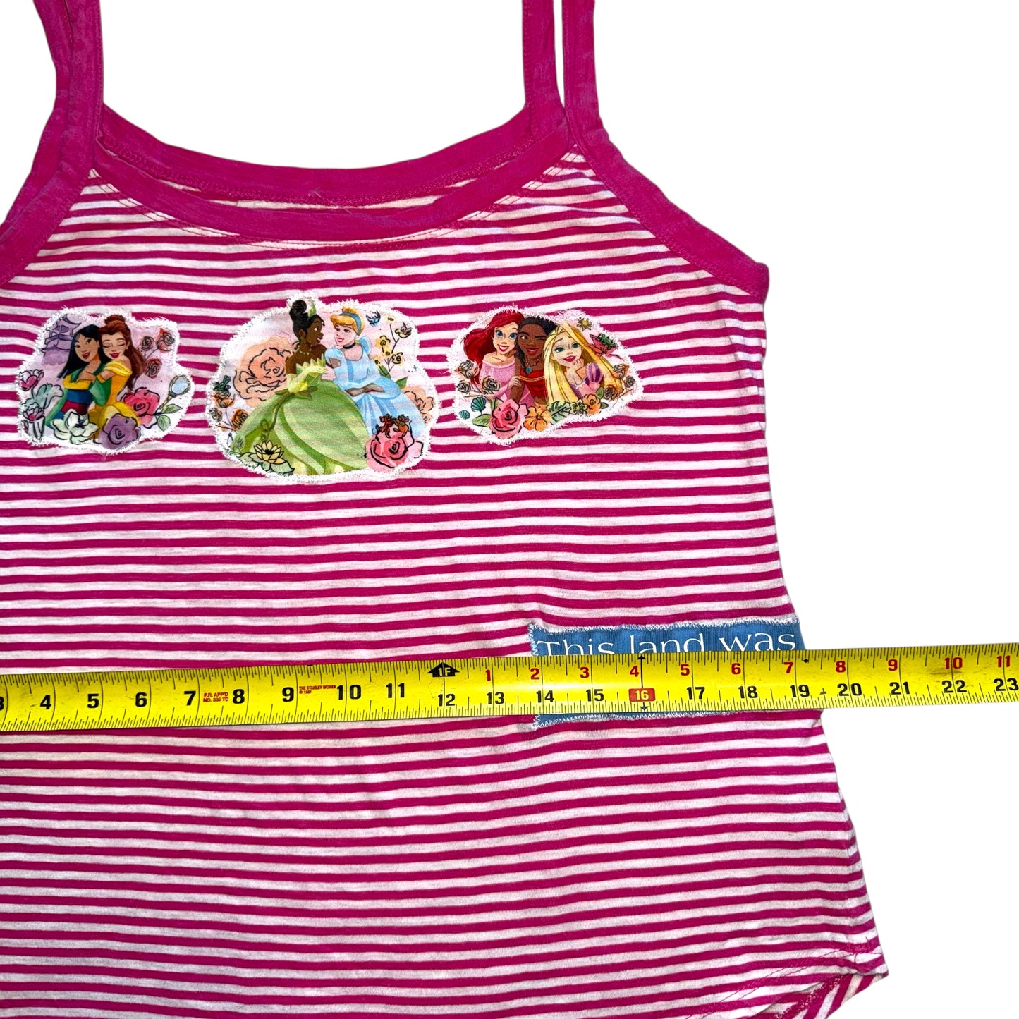 Just a Girl - This Land Striped Tank (L)