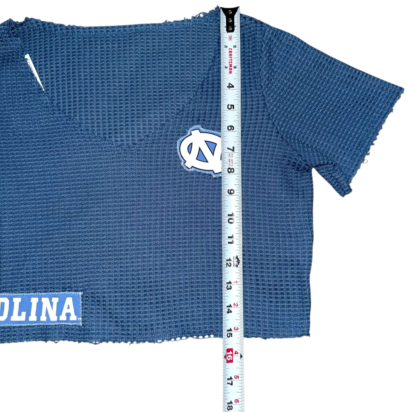 UNC North Carolina Upcycled Waffle Crop (M)