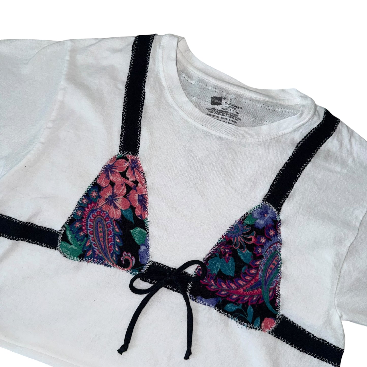 Earthbound - Dark Paisley Crop Bikini Tee (S)