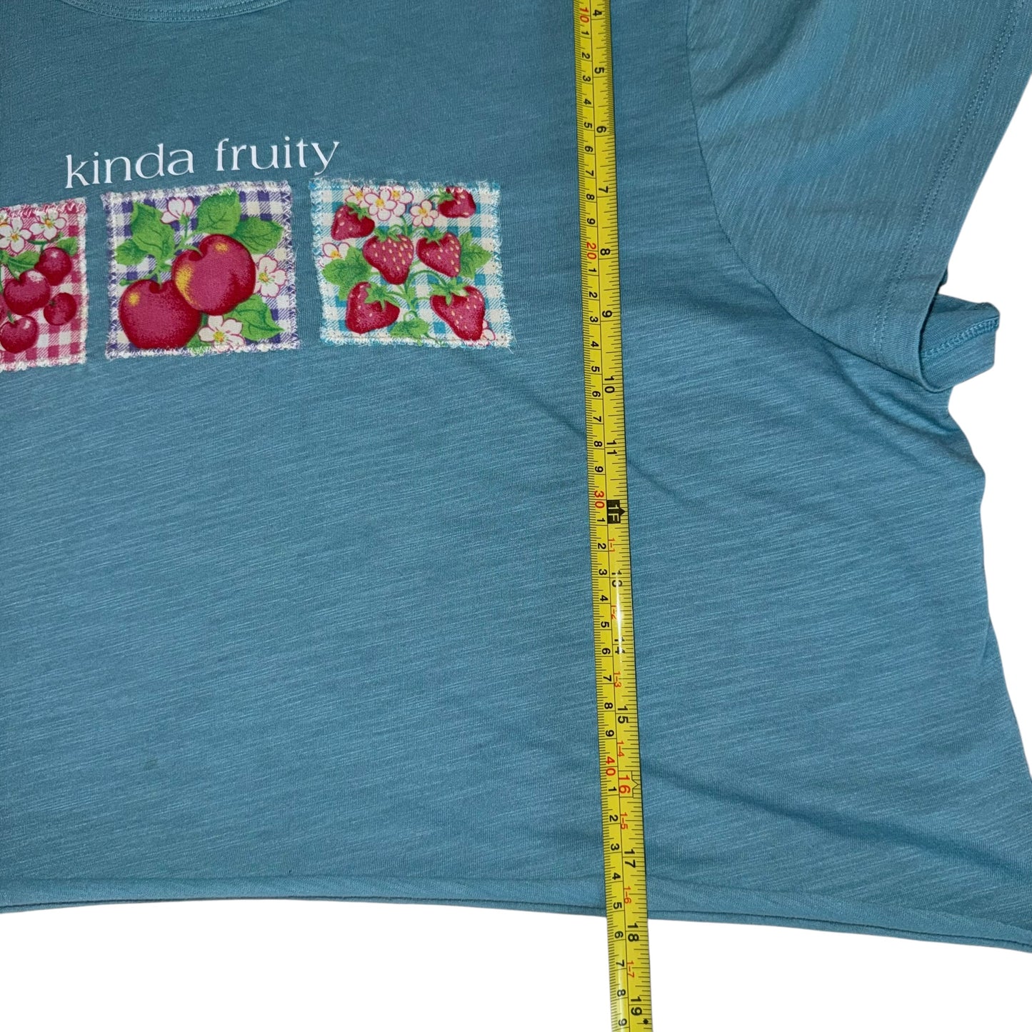 PRIDE - Kinda Fruity Blue Cropped Tee (2XL/3XL)