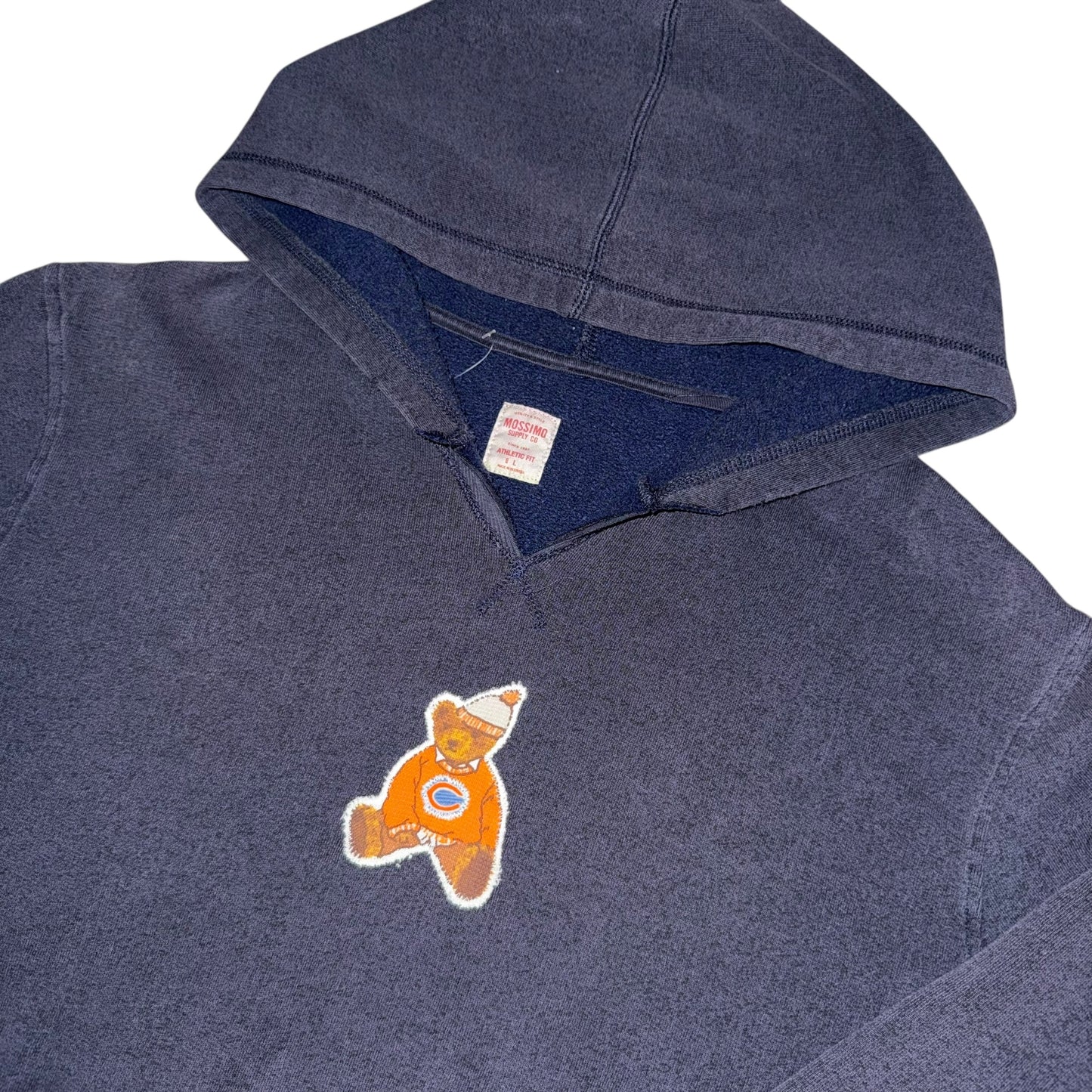 Chicago Bears Upcycled Bear Hoodie (L)