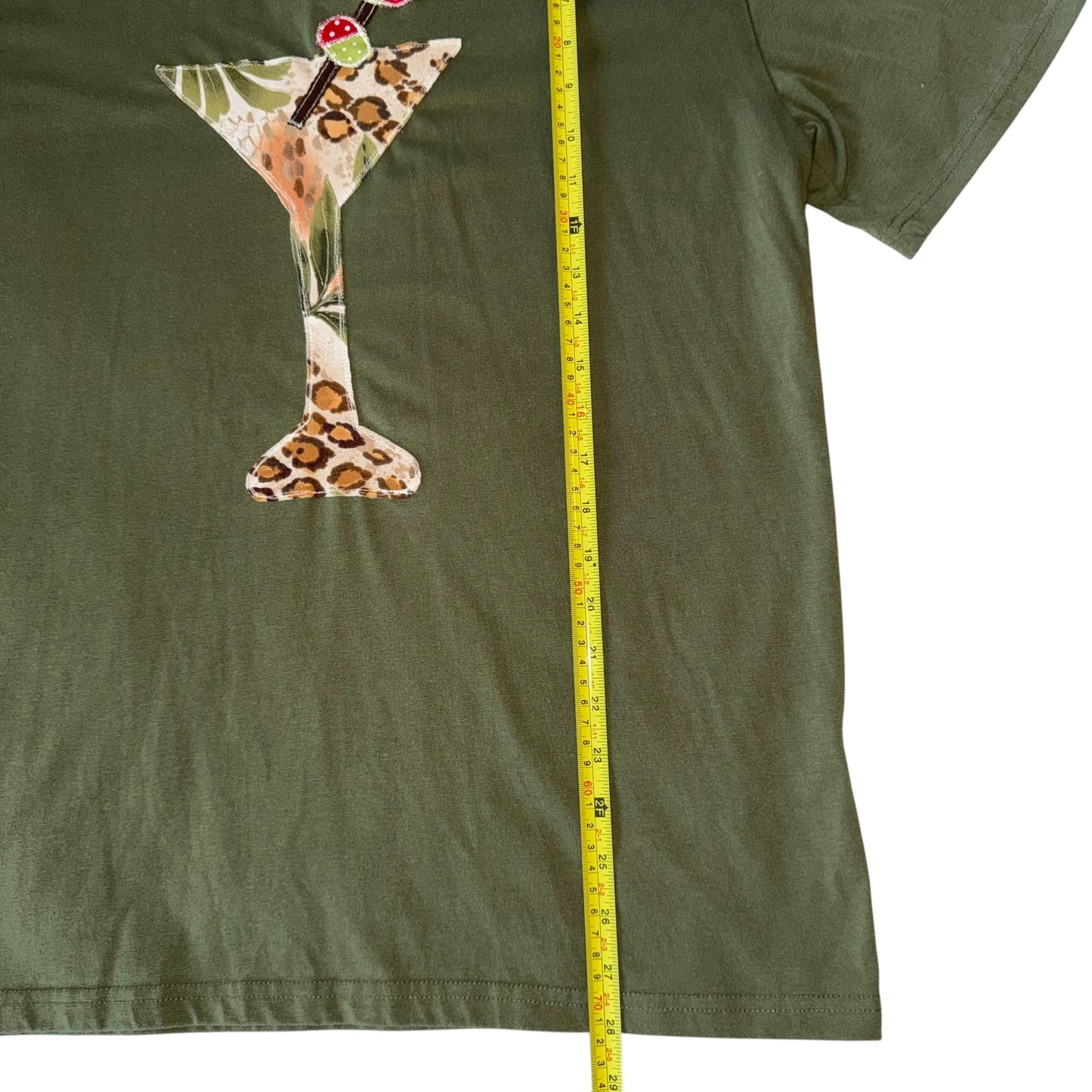 Just a Girl- Jungle Martini Tee (M/L)