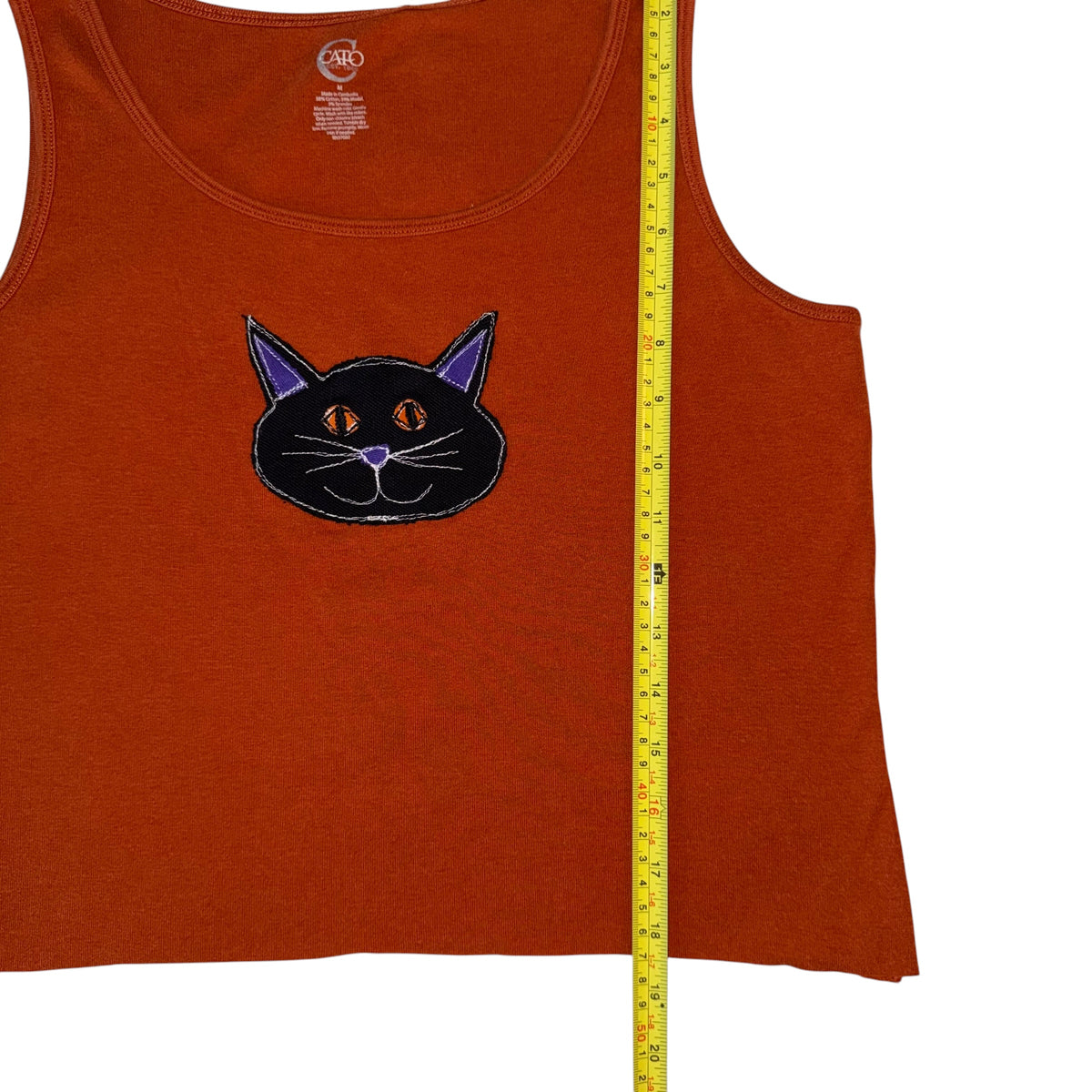 Soooky - Black Cat Orange Tank (M)