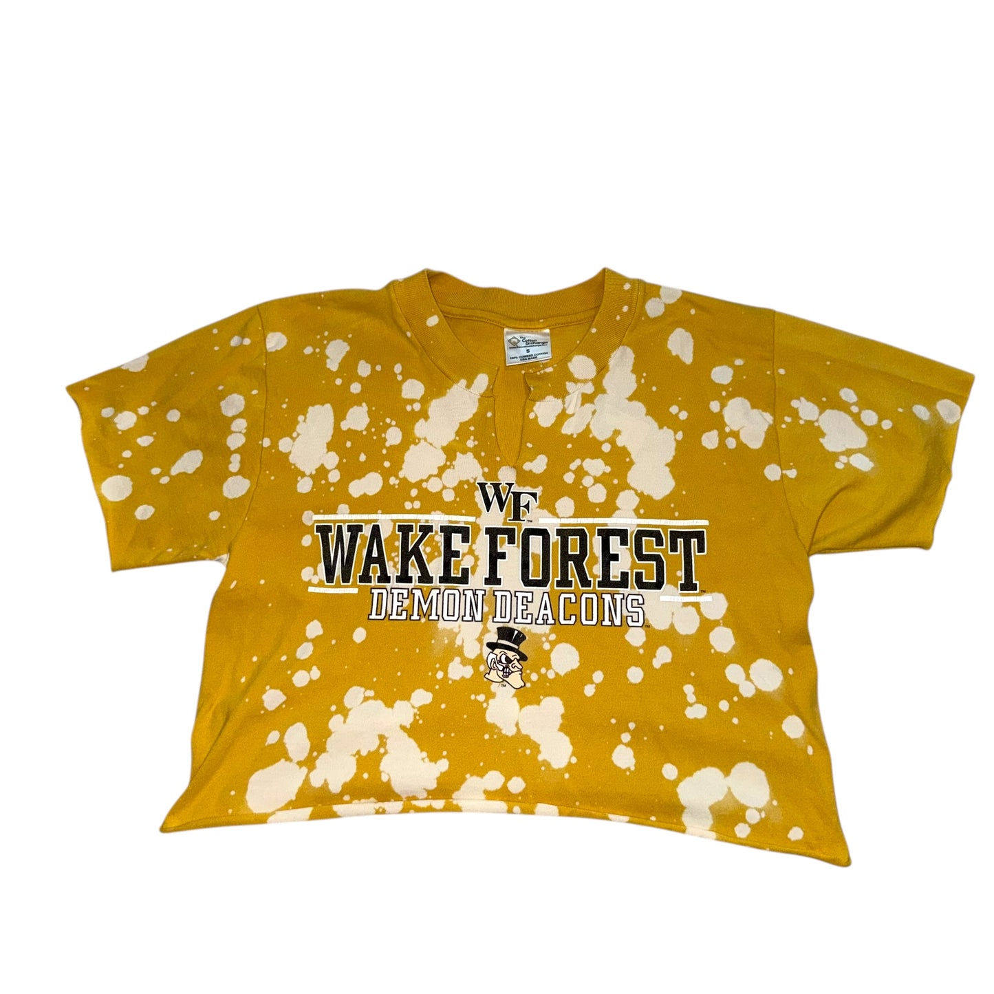 Wake Forest Reworked Bleach Crop (S)