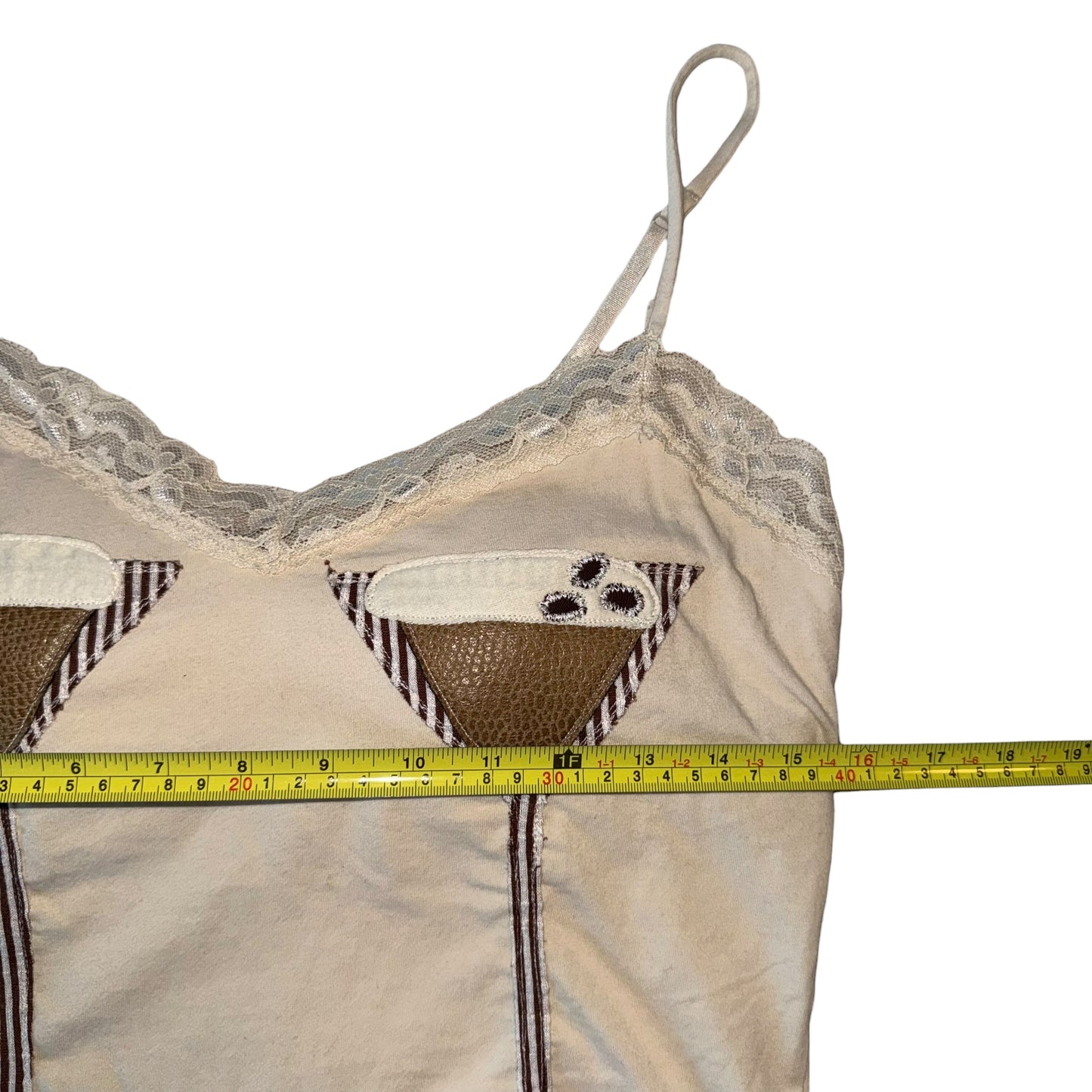 Just a Girl - double espresso martini lace tank (XL)