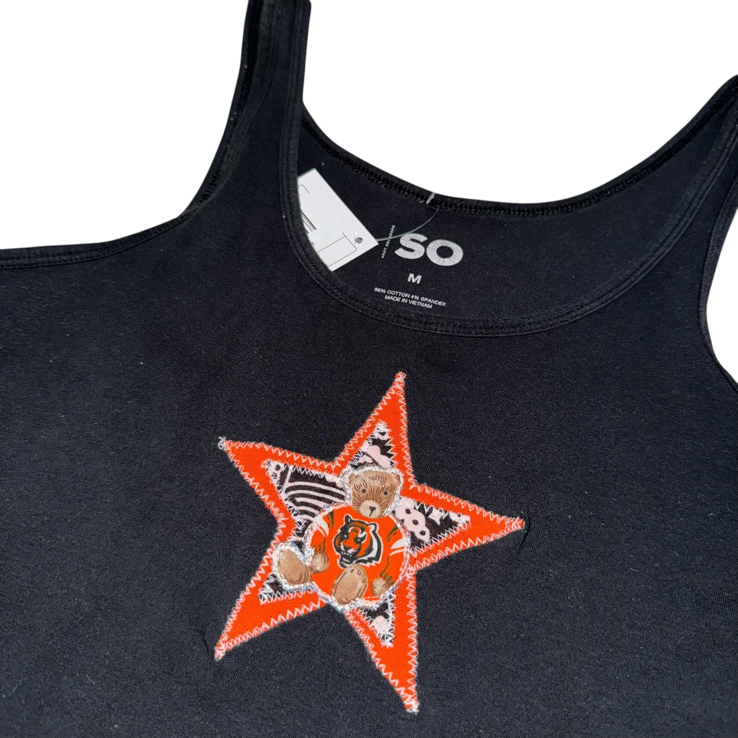 Cincinnati Bengals Upcycled Bear Tank (M)