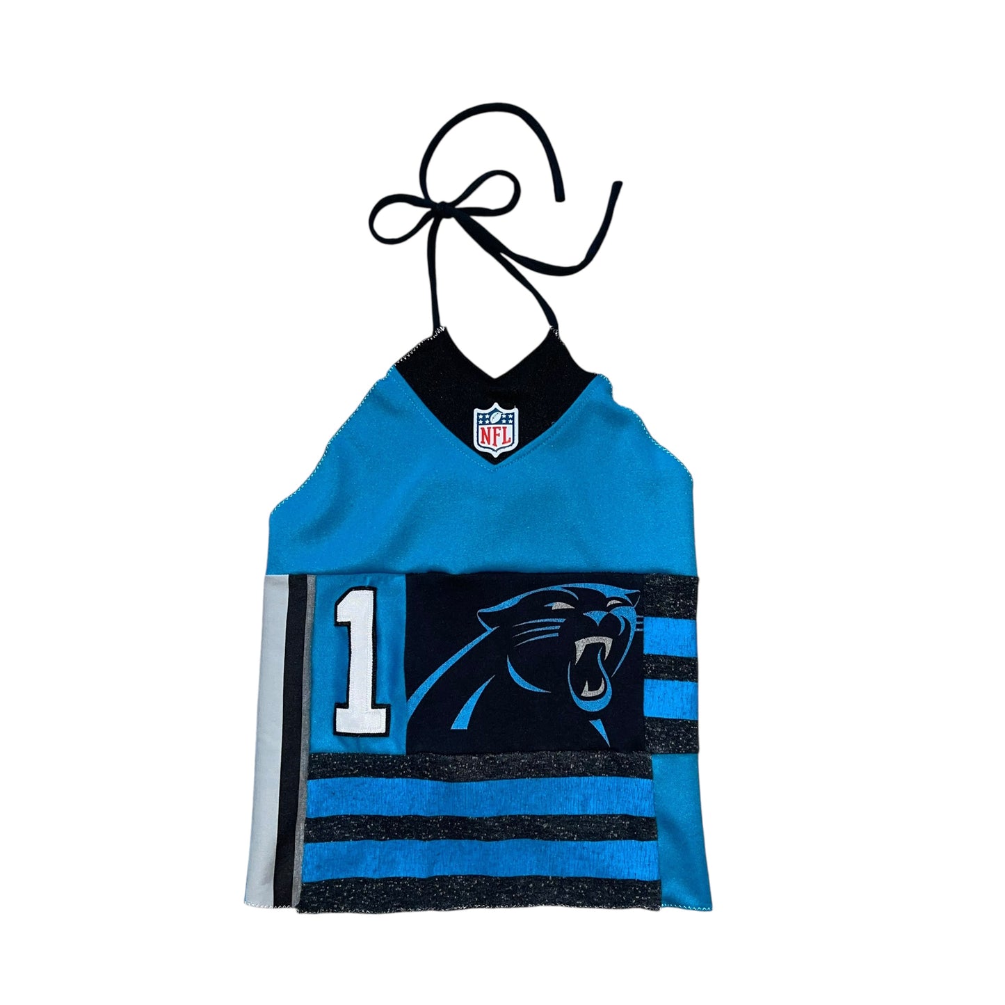 Carolina Panthers Reworked Halter Top (OS)