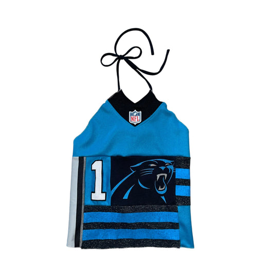 Carolina Panthers Reworked Halter Top (OS)