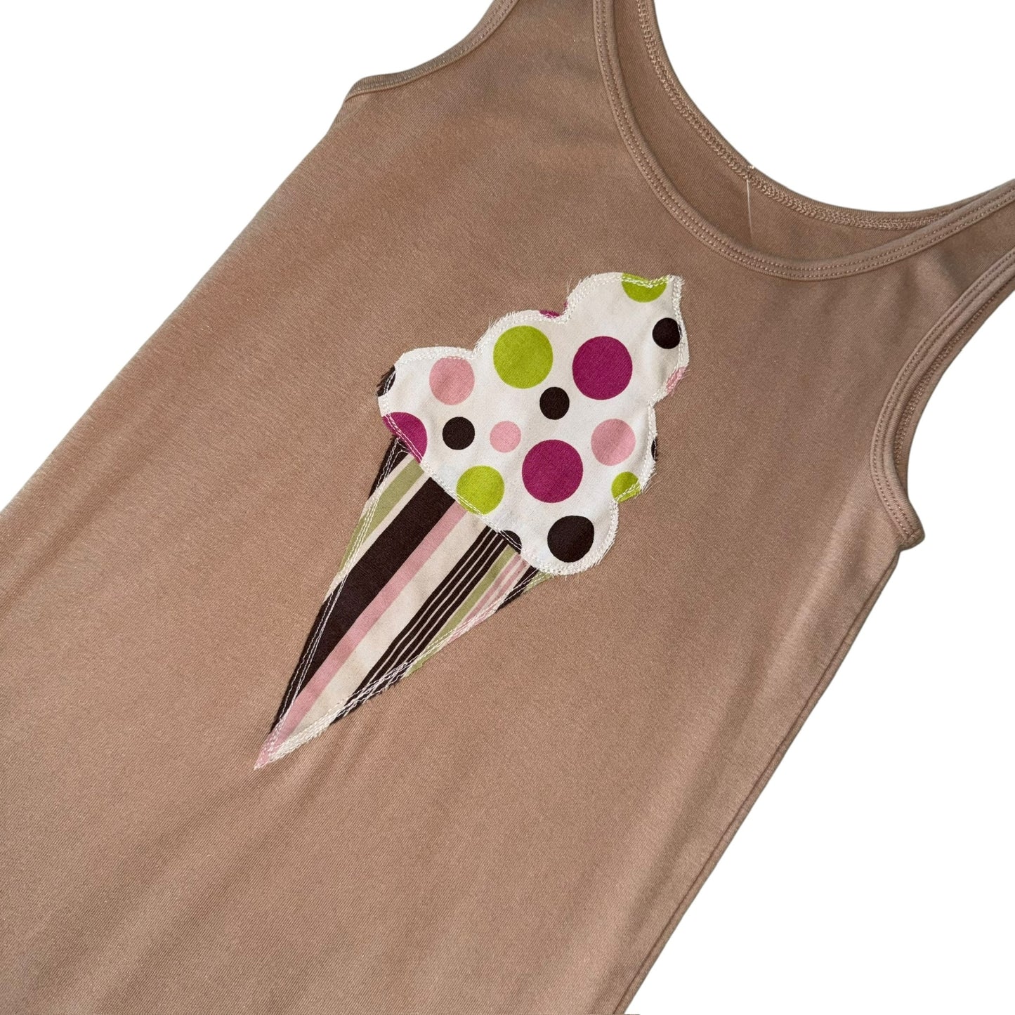 Just a Girl-Y2K Ice Cream Cone Brown (S)