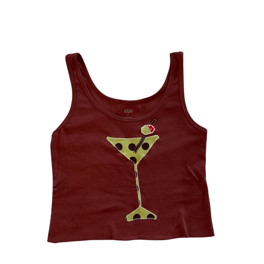 Just a Girl - Polka Dot Dirty Tini Tank (L)