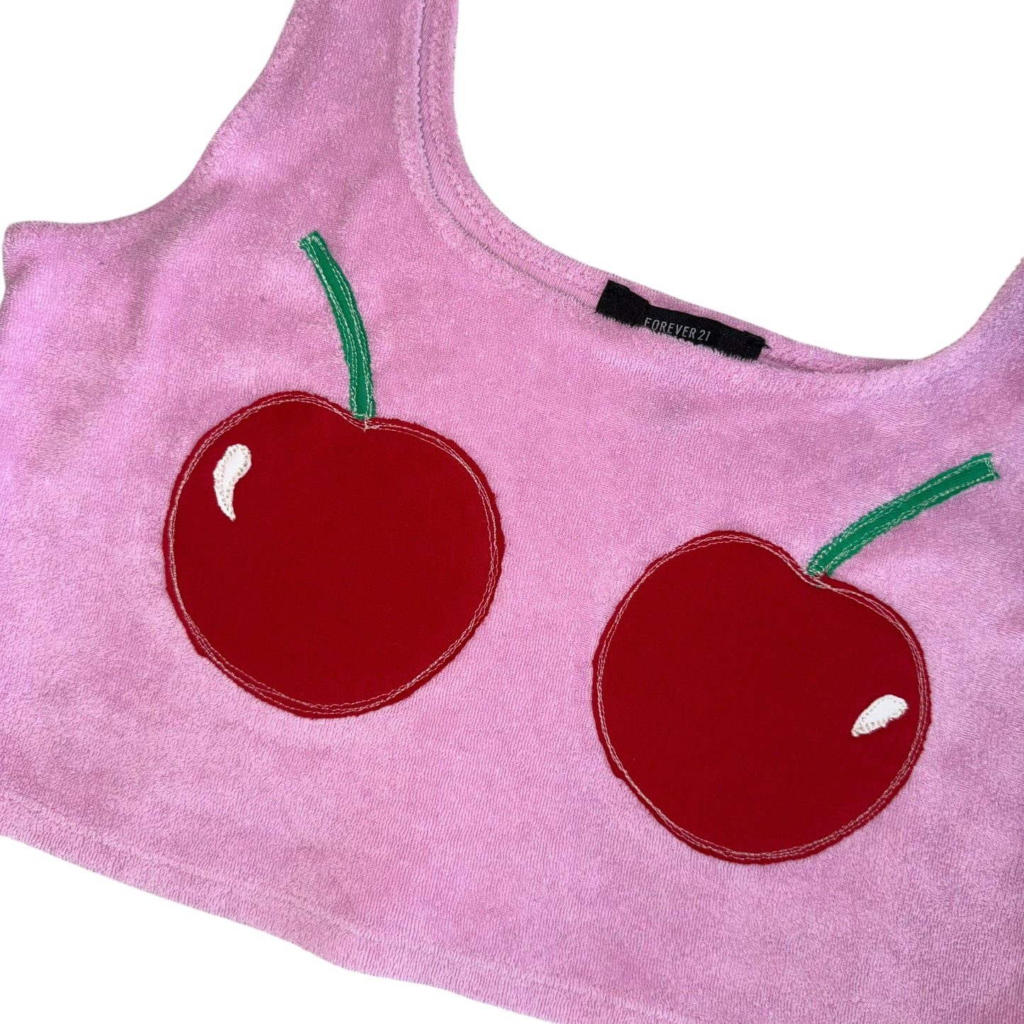 PRIDE - Double Cherry Pink Terry Cloth Tank (L)