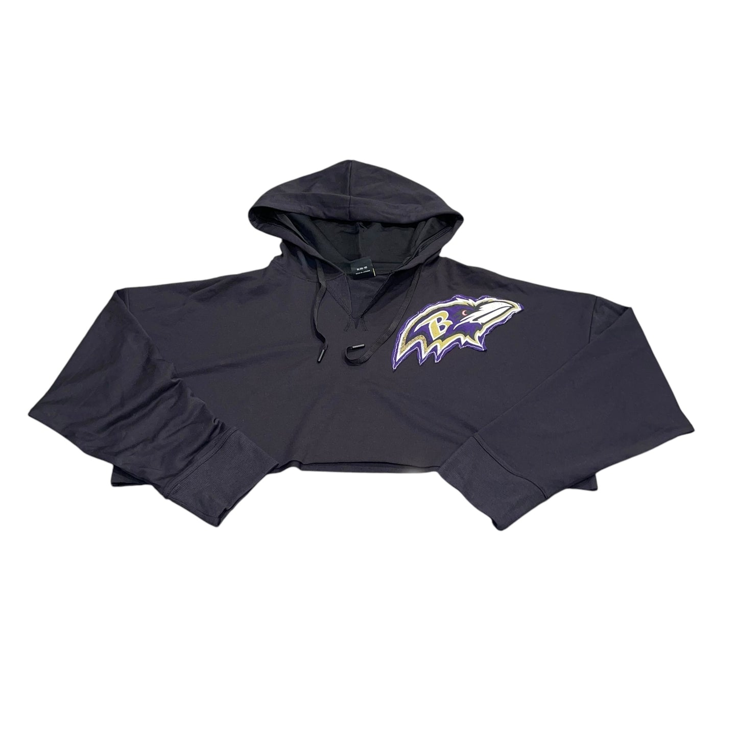 Baltimore Ravens Cropped Patchwork Hoodie (XL)