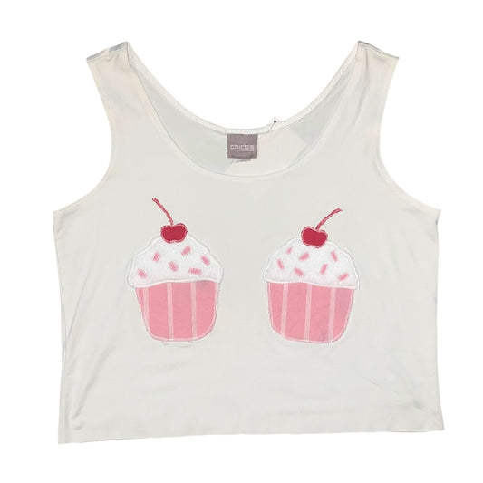 Just A Girl - Double Cupcake Tank (L)