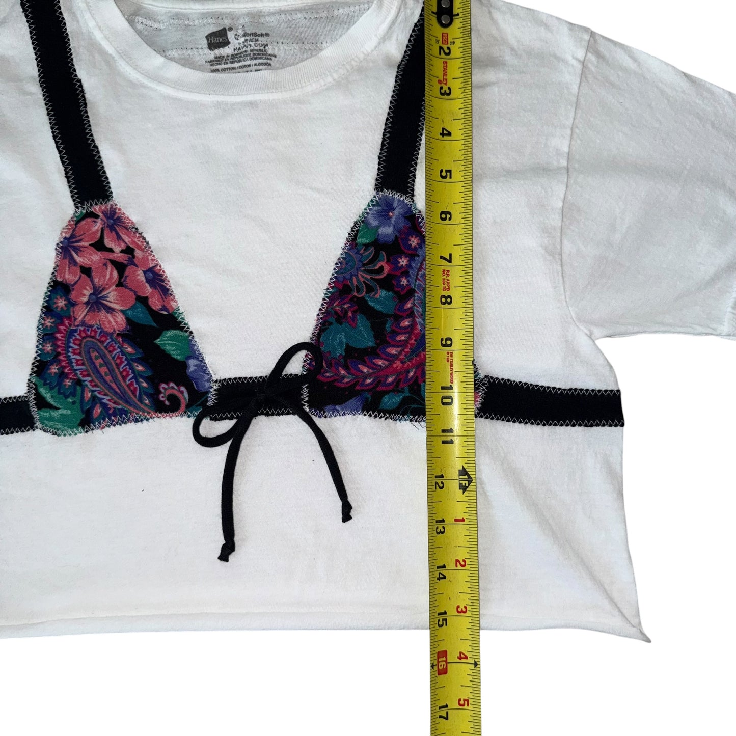 Earthbound - Dark Paisley Crop Bikini Tee (S)