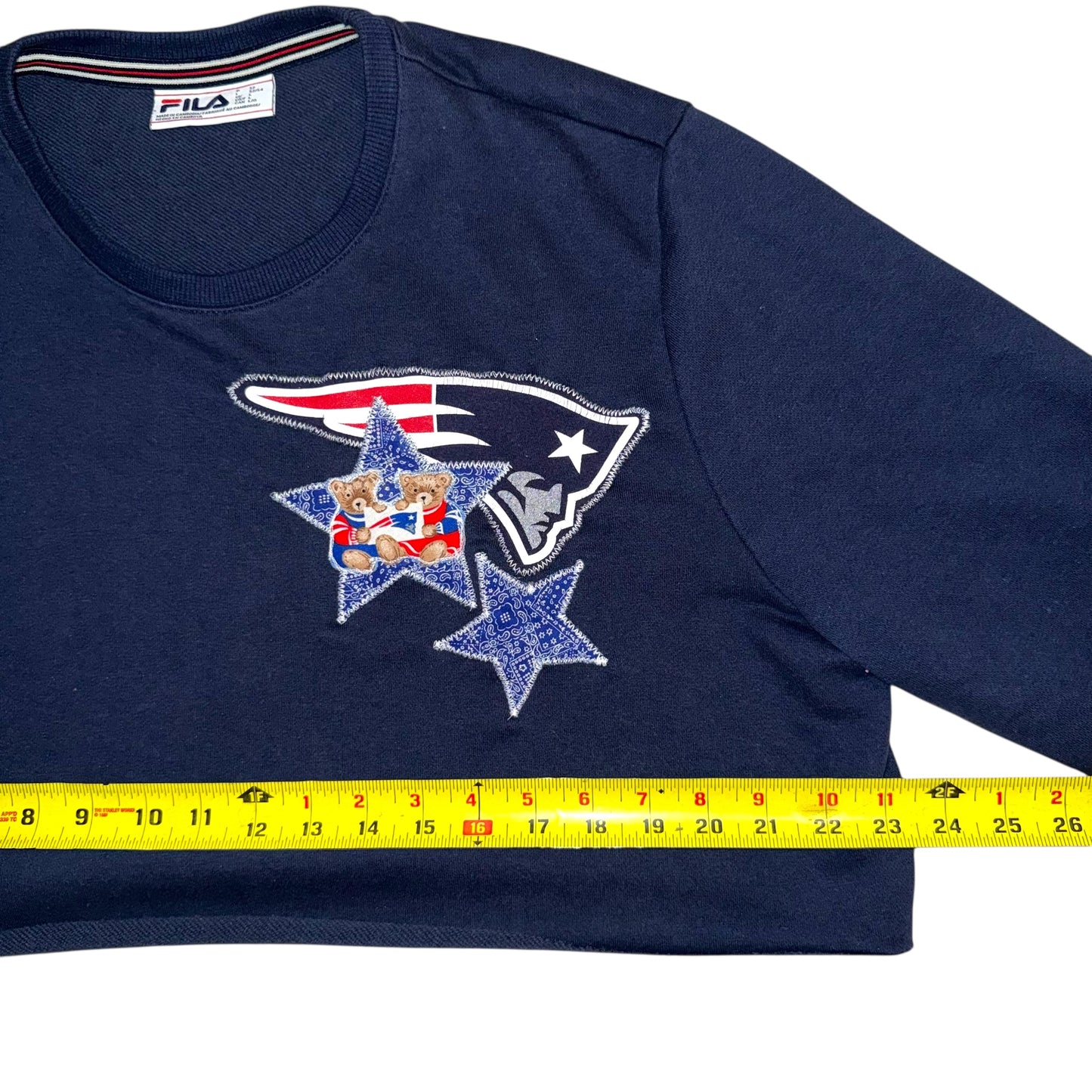 New England Patriots Reworked Bear Crop (L)