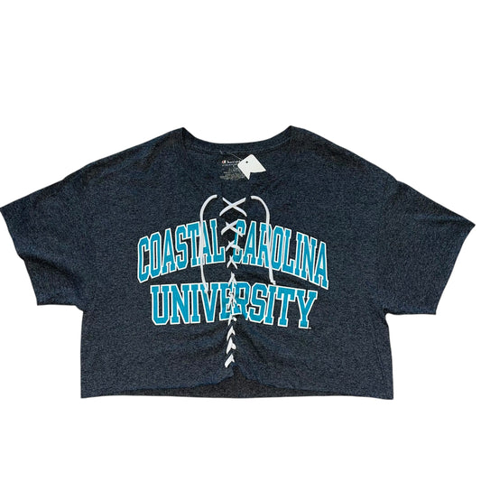 Coastal Carolina Reworked Lace Up Crop (L)