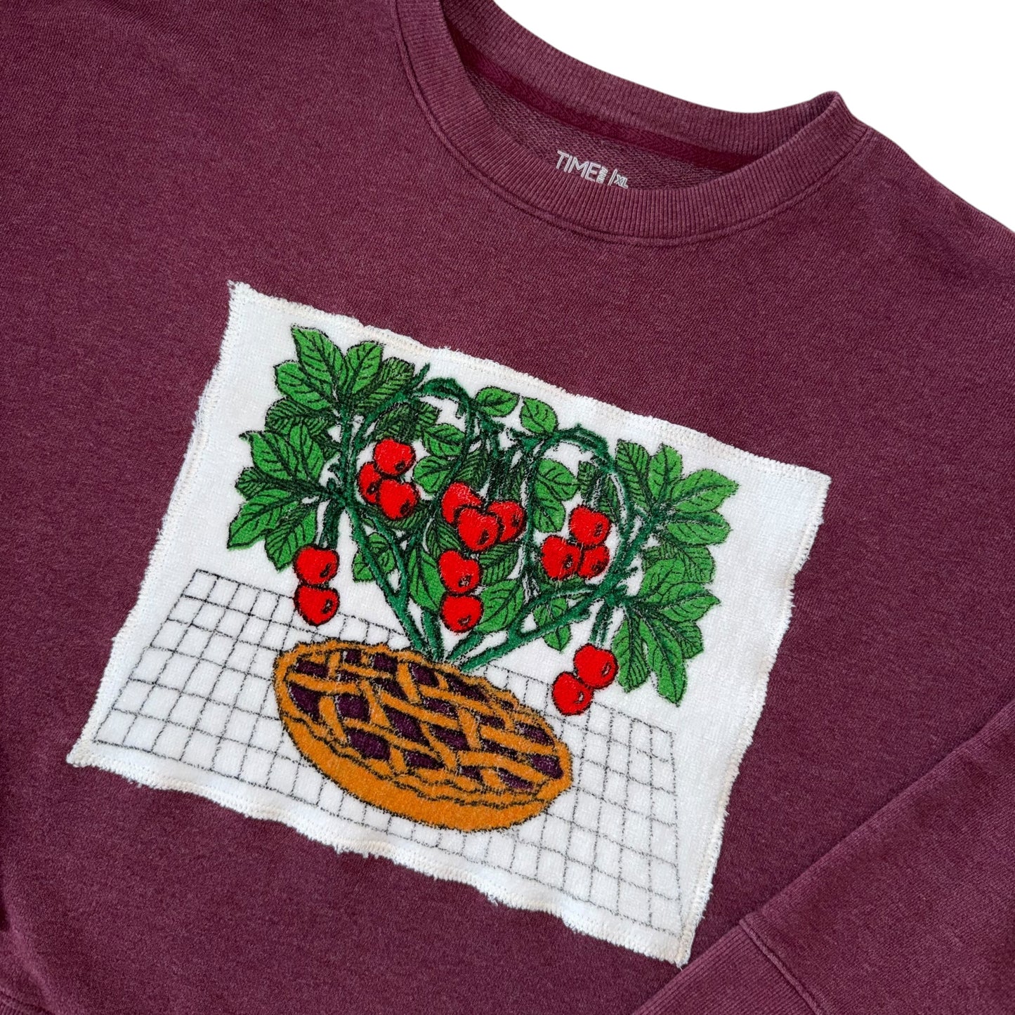 For The Girls, USA - Cherry Pie Burgundy Crew (XL)
