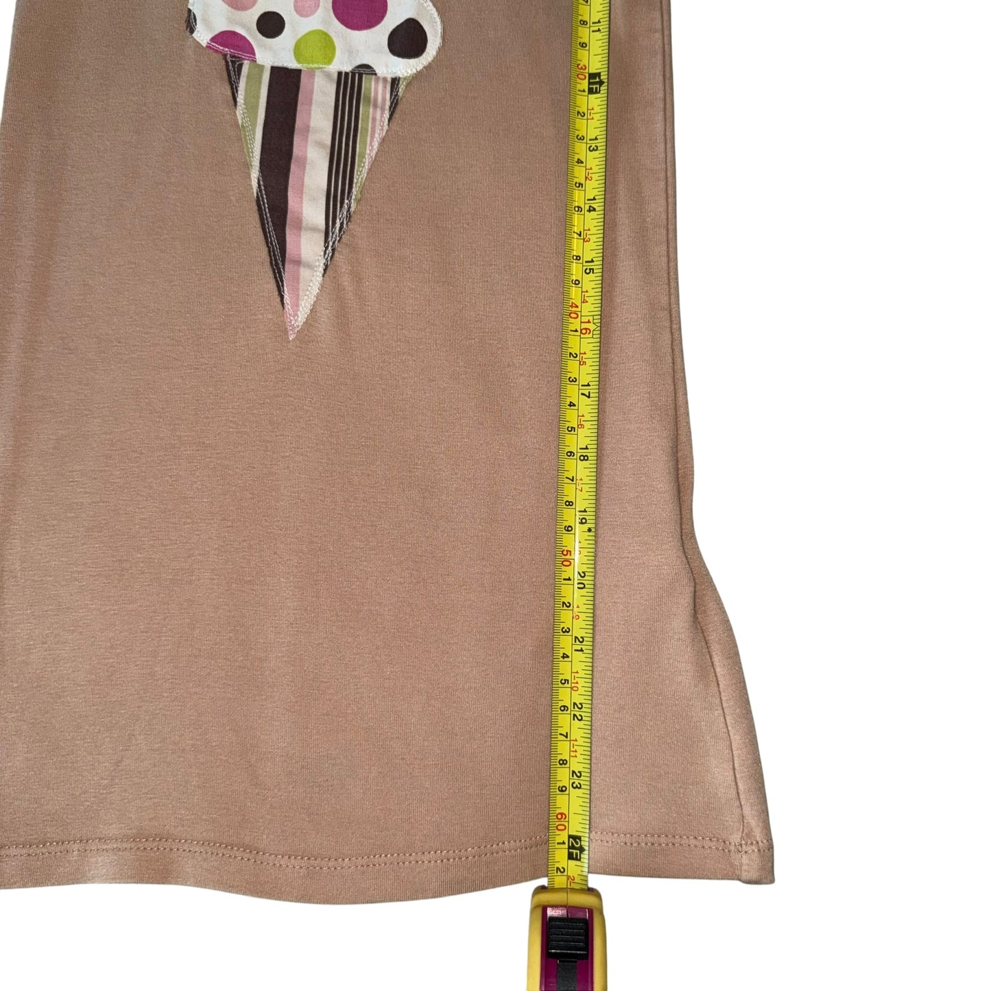 Just a Girl-Y2K Ice Cream Cone Brown (S)