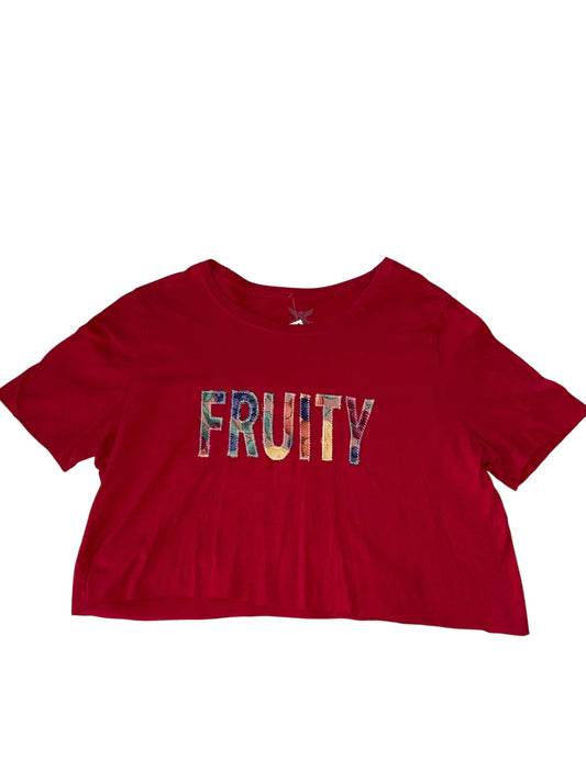 PRIDE-Fruity Red Crop Top (L/XL)