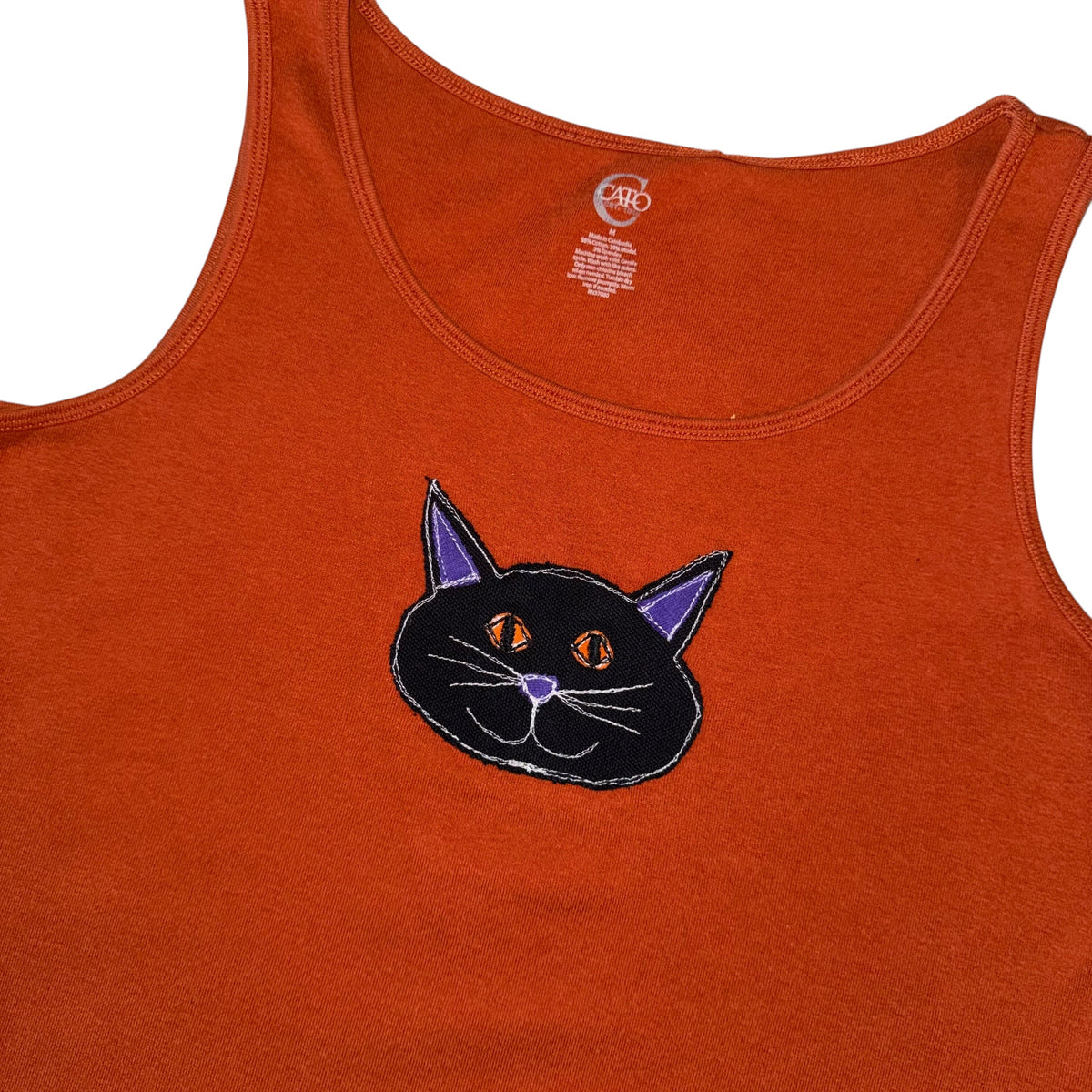 Soooky - Black Cat Orange Tank (M)