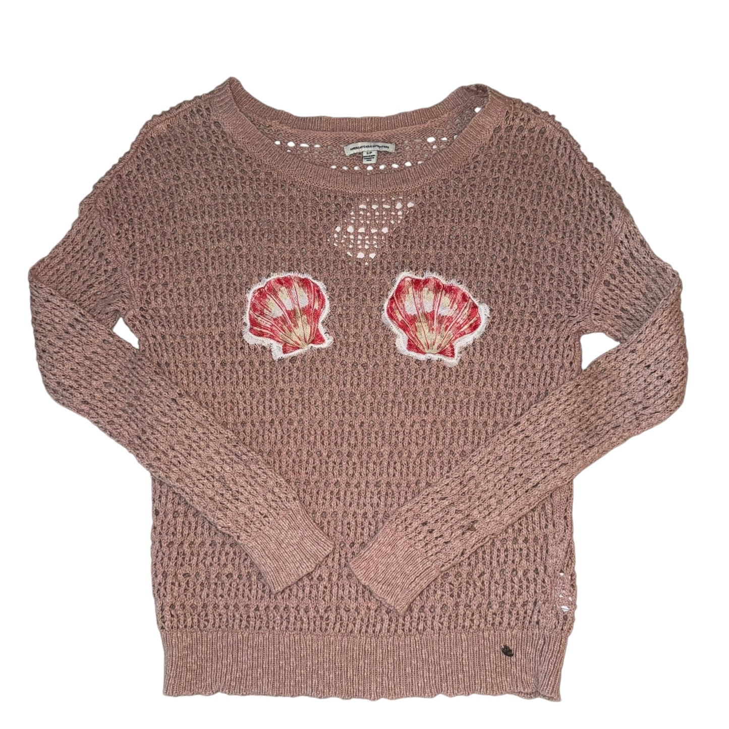 Earthbound - Double Sea Shell Crochet Pullover (S)