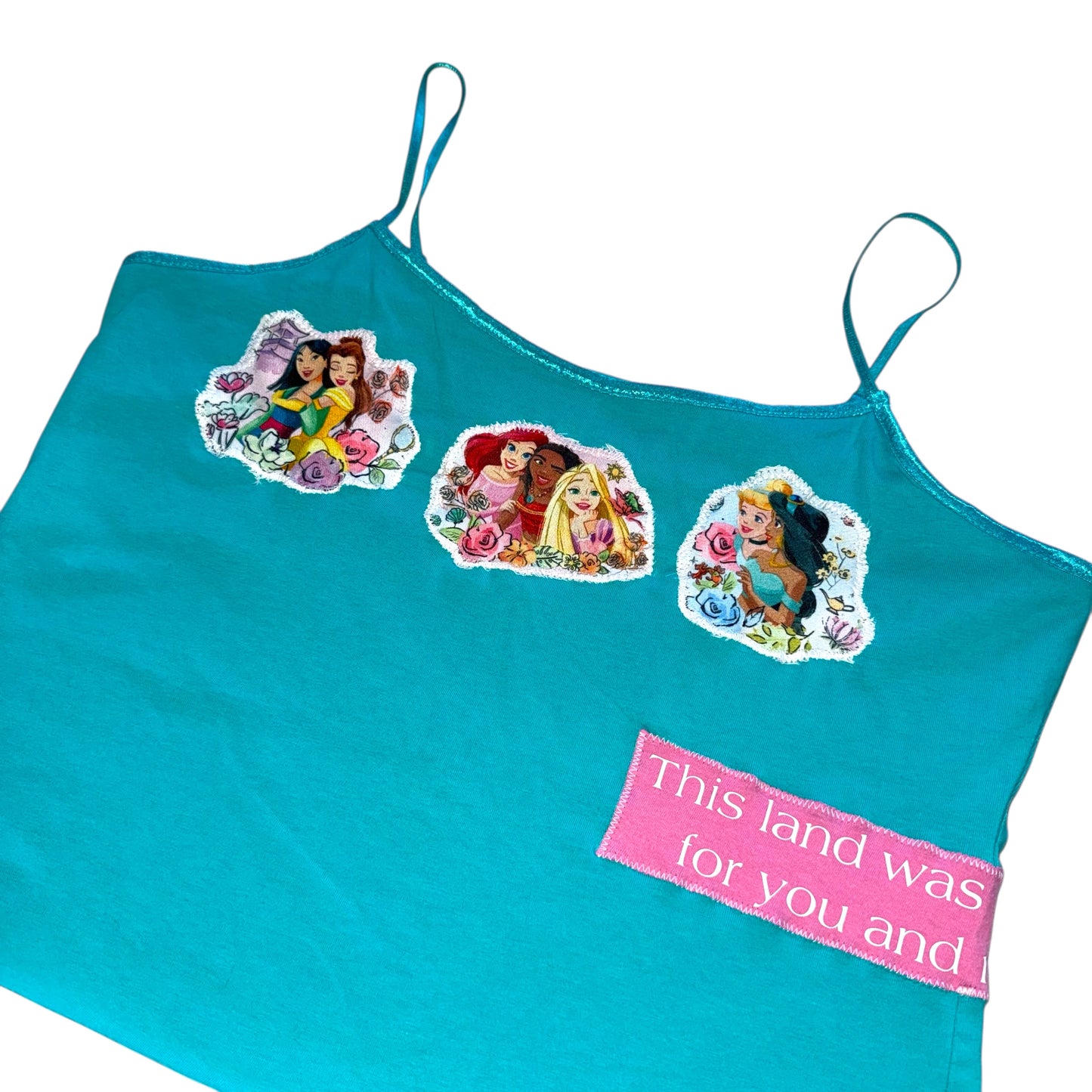 Just a Girl - This Land Aqua Tank (L)