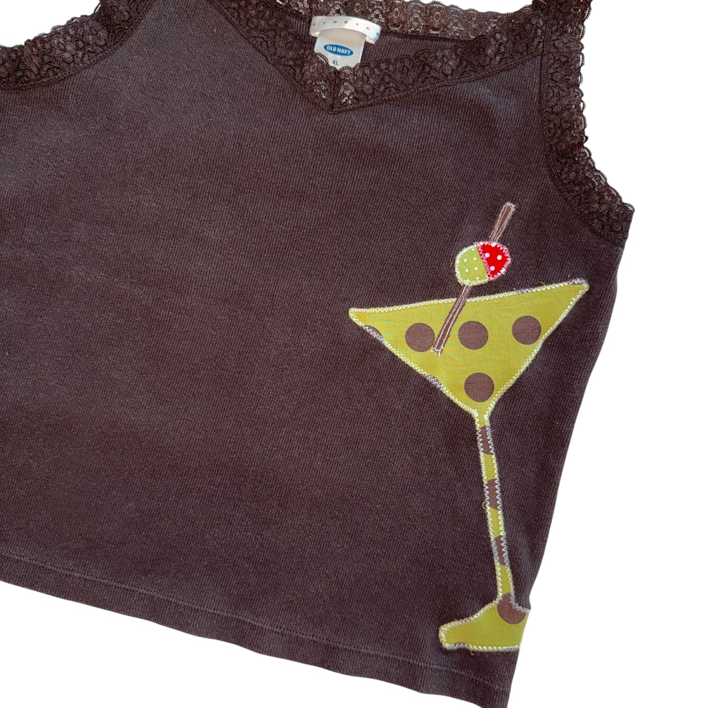 Just a Girl - Dirty Tini Lace Tank (XL)