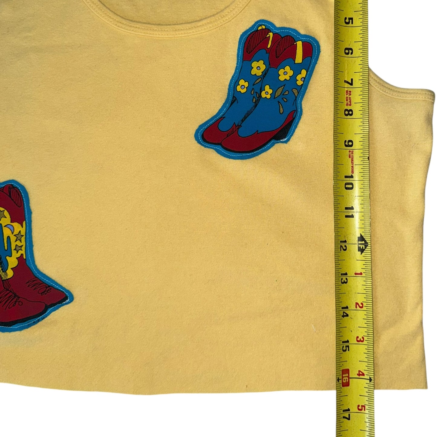 For The Girls, USA - Yellow Boots Tank (M/L)
