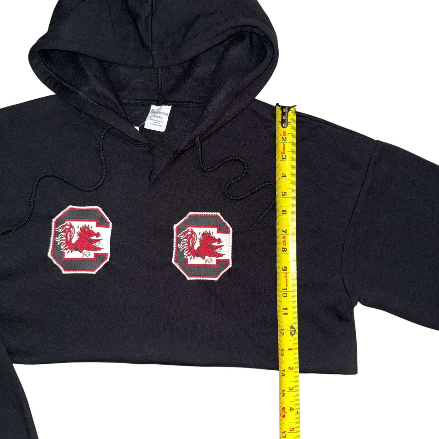 USC South Carolina Reworked Double Logo Cropped Hoodie (M)