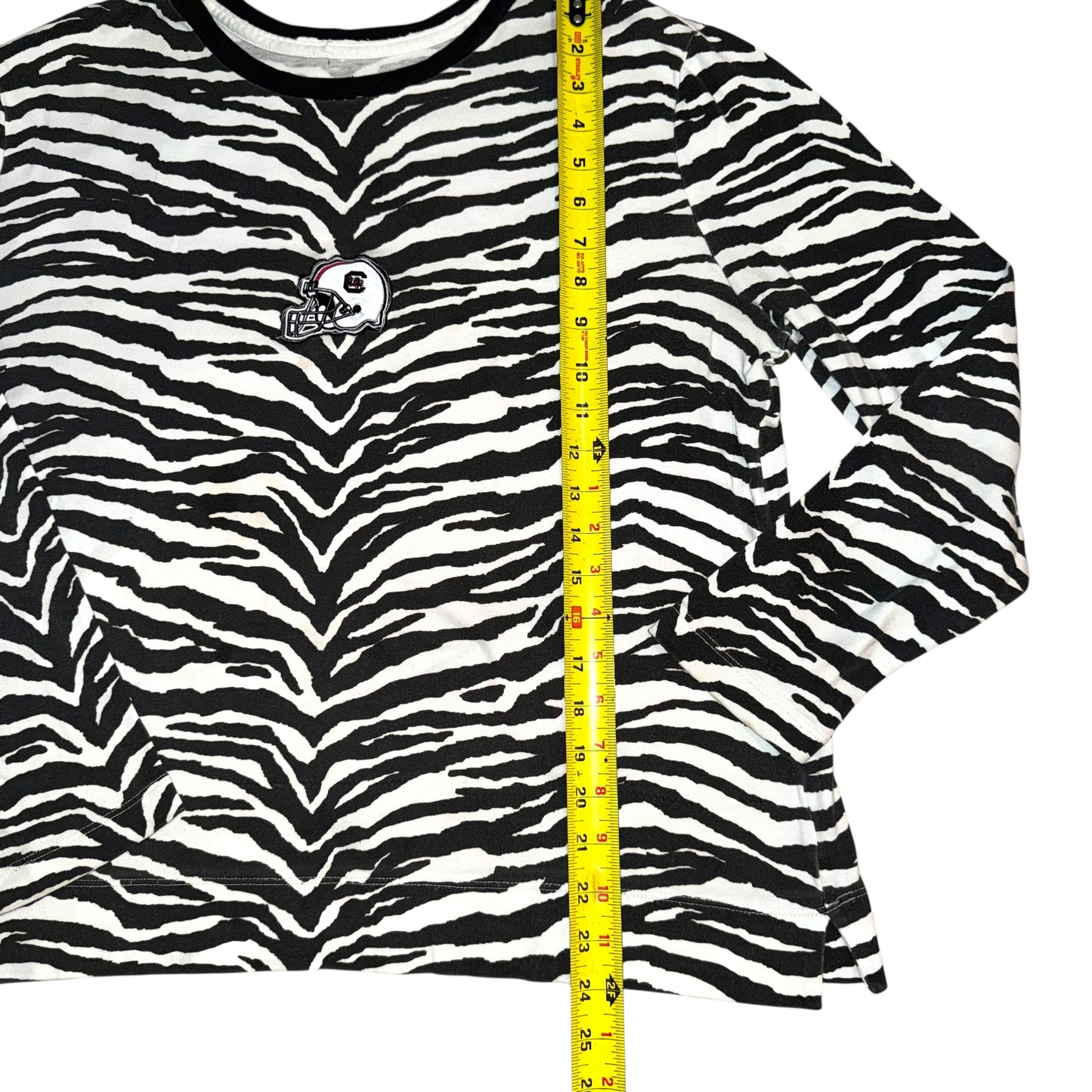 USC South Carolina Reworked Zebra Helmet (L)