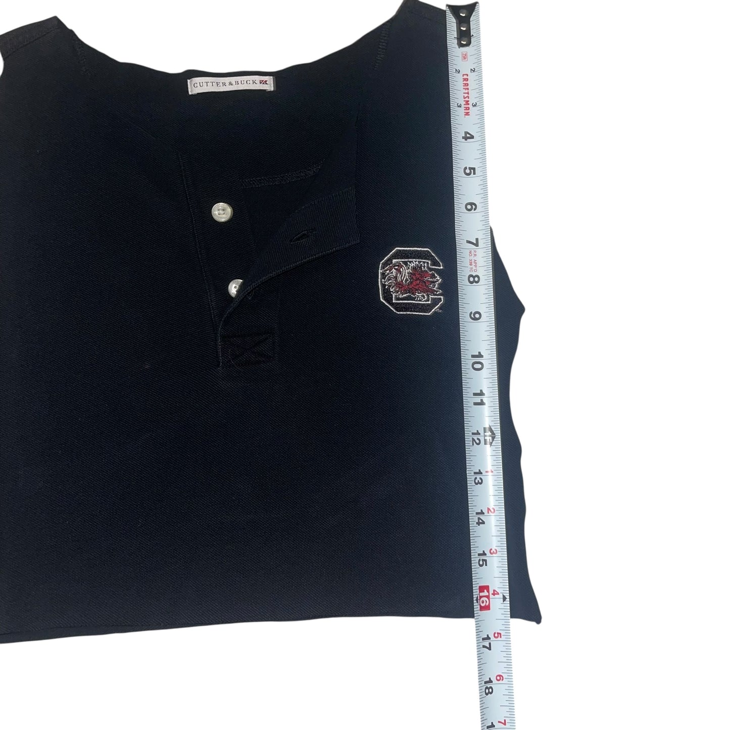 USC South Carolina Re-worked Polo Button Tank (S/M)