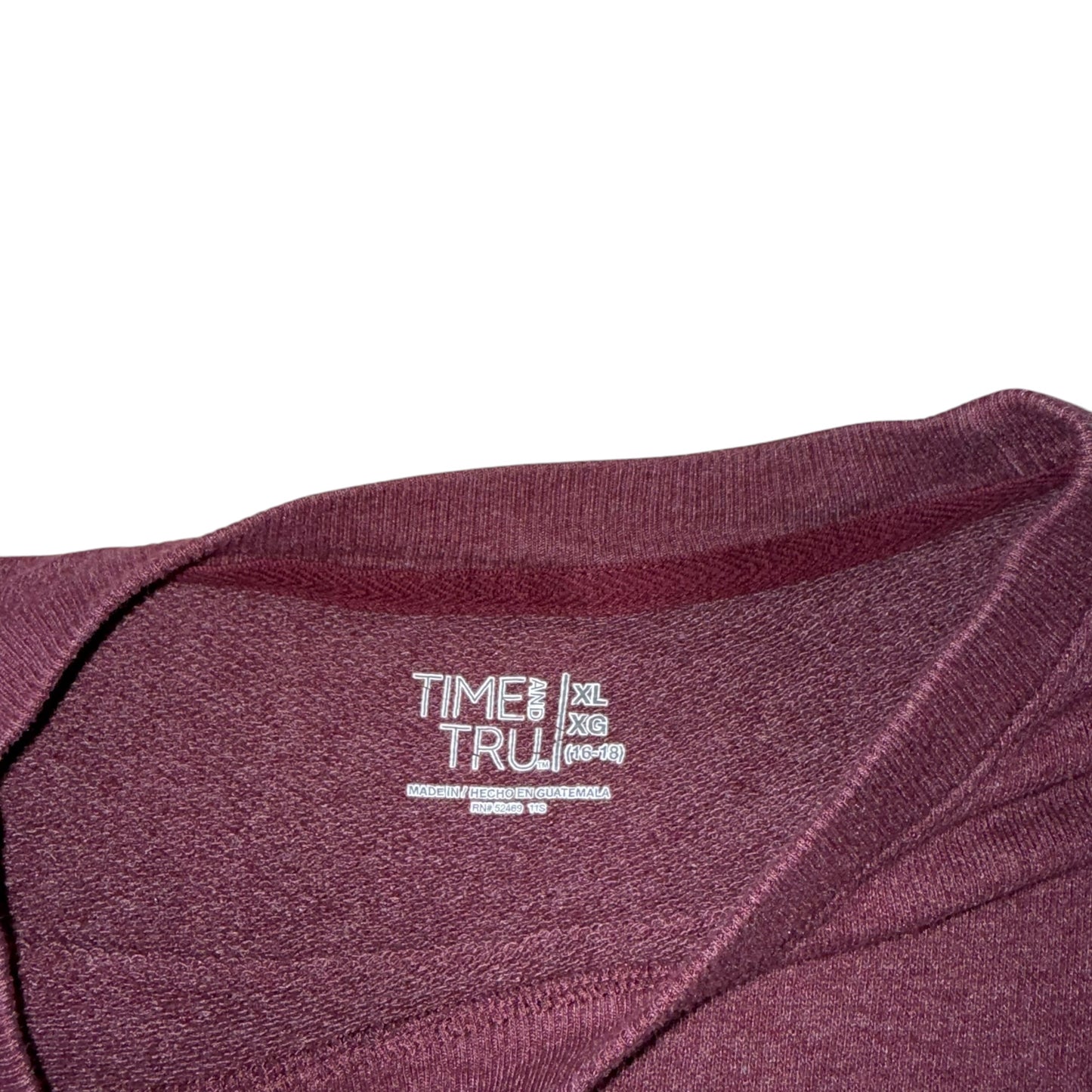 For The Girls, USA - Cherry Pie Burgundy Crew (XL)