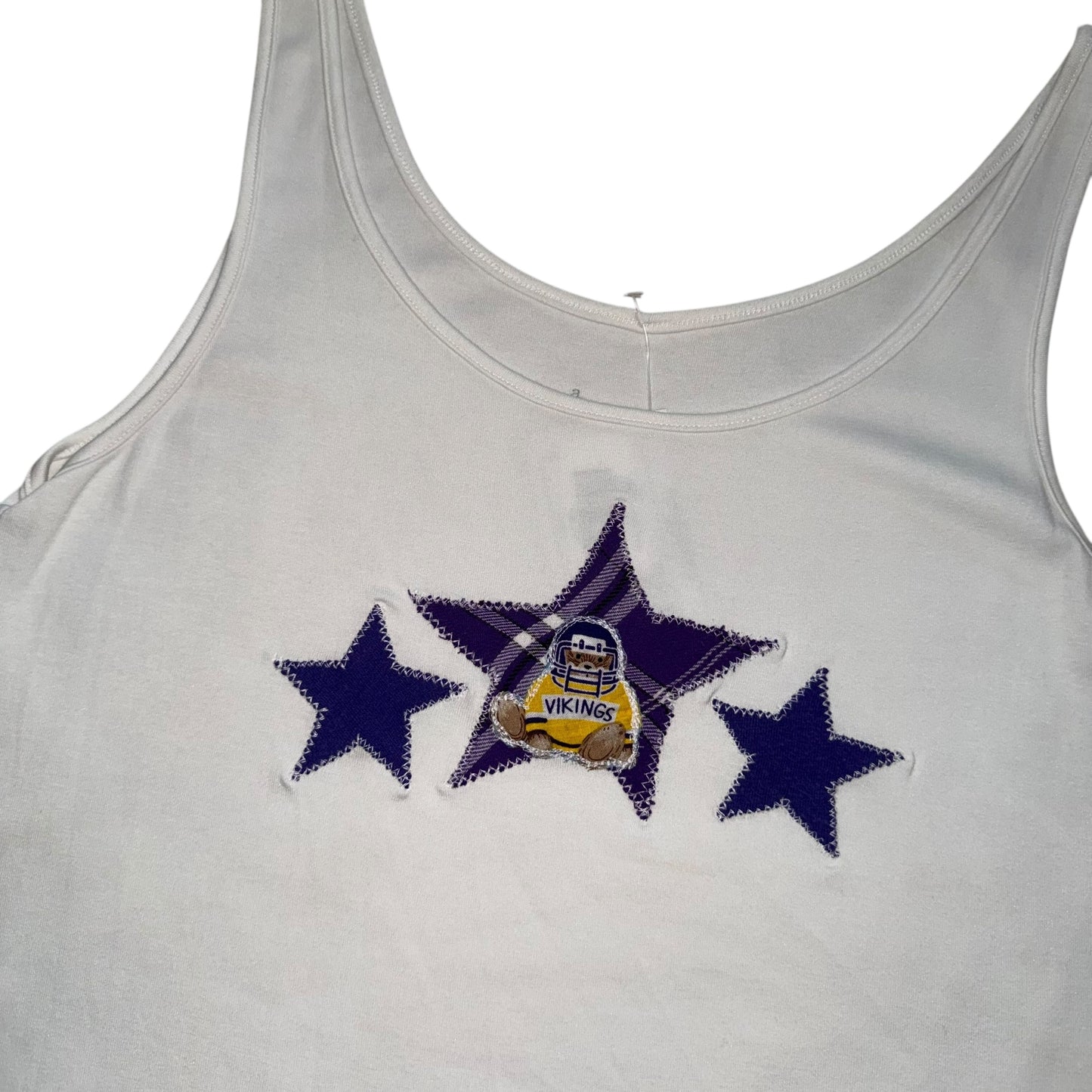 Minnesota Vikings Upcycled Bear Tank (L)