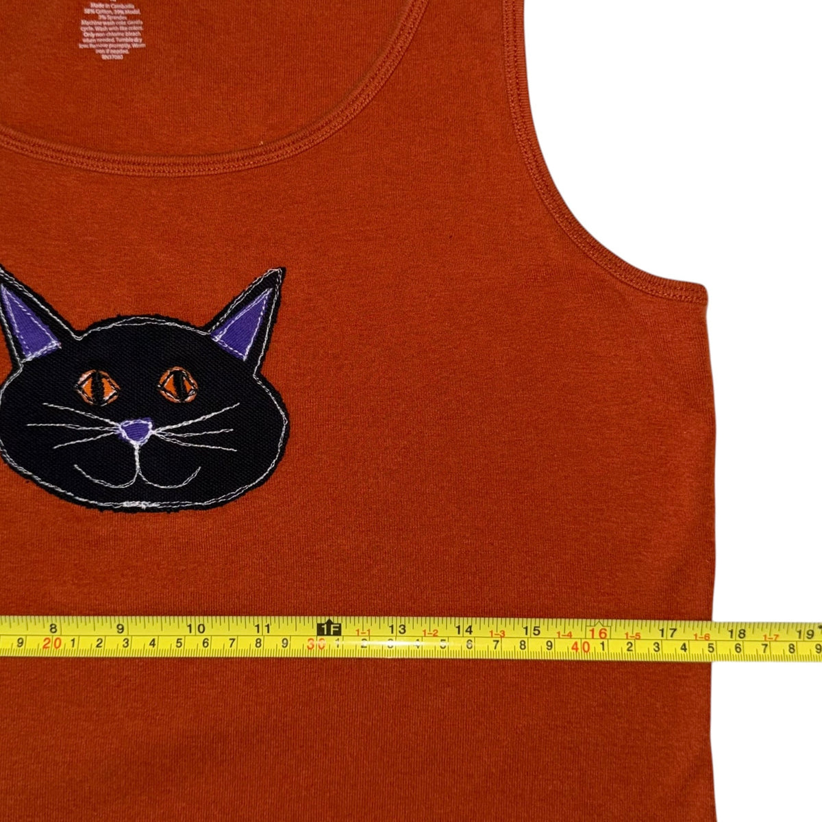 Soooky - Black Cat Orange Tank (M)